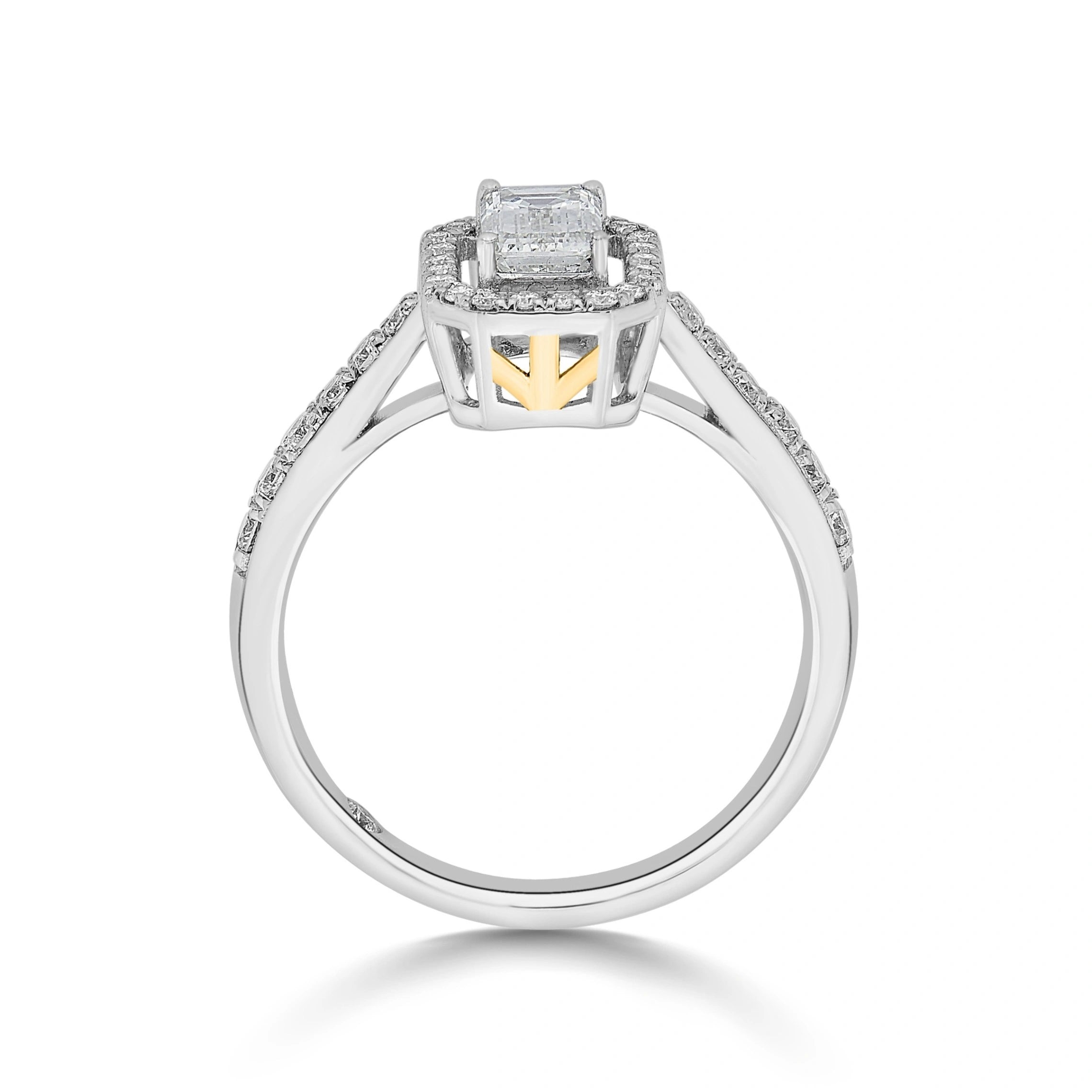 Zen Pirlanta Radiant Emerald Ring - Zen Diamond India