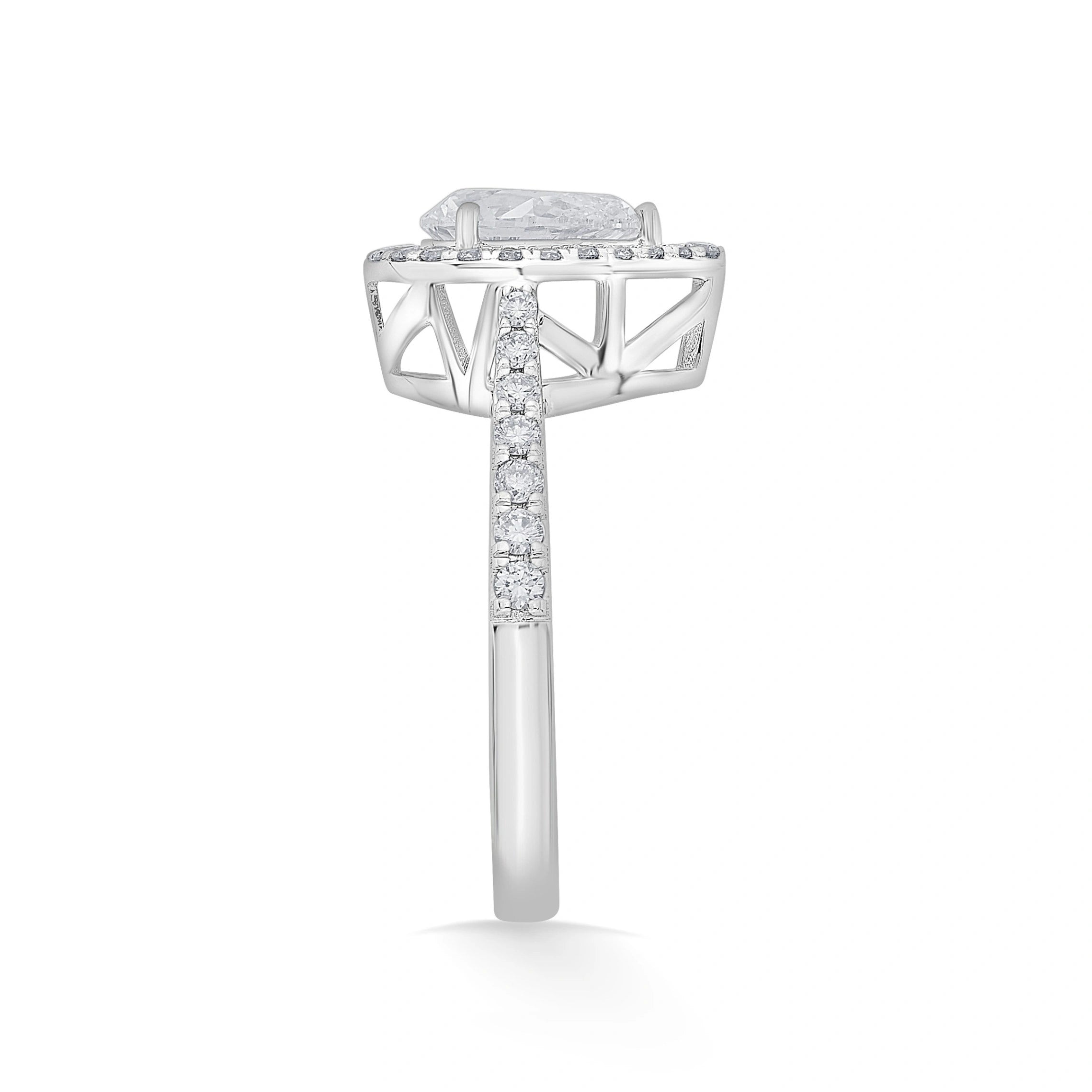 Zen Pirlanta Pear Drop Brilliance Ring - Zen Diamond India