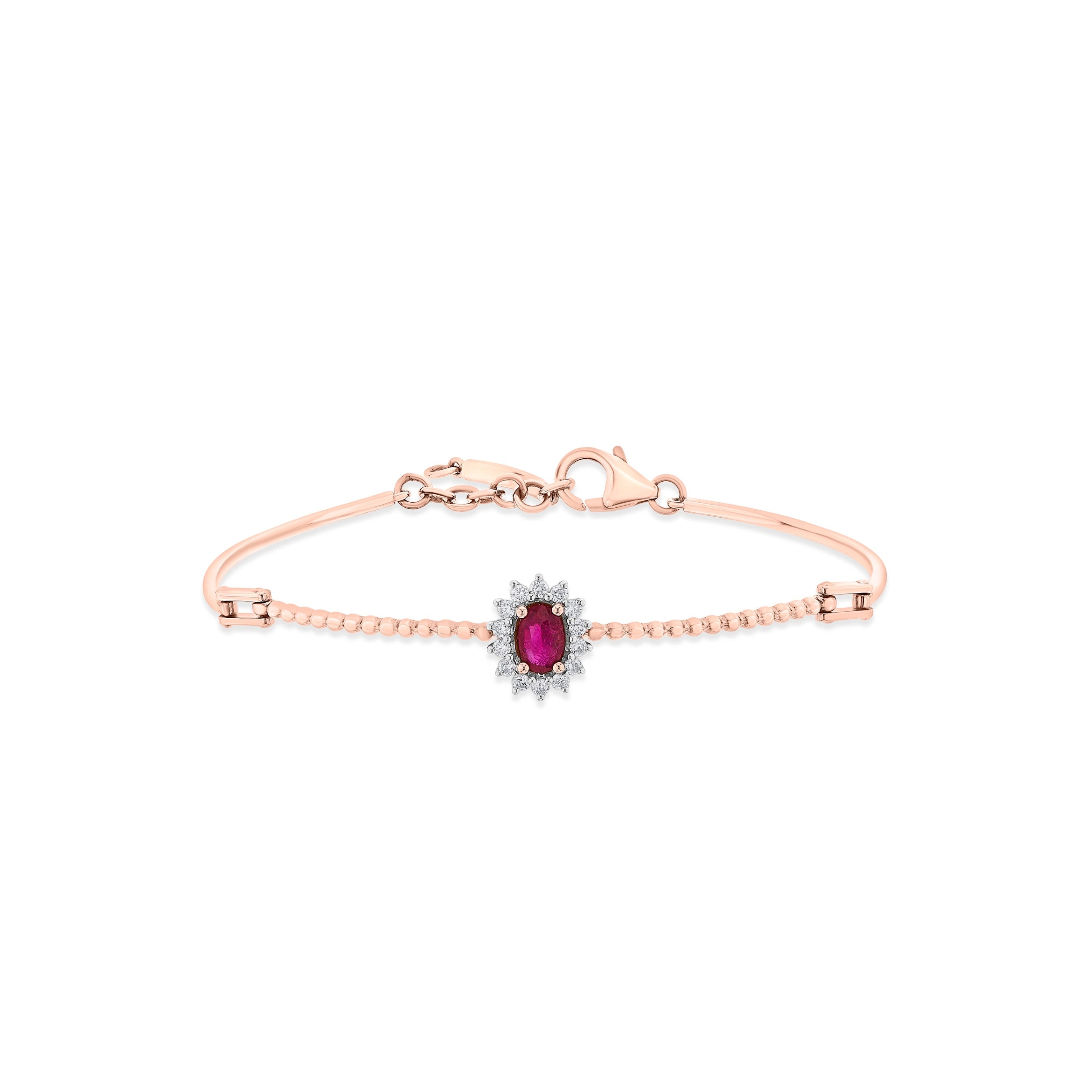 Toren Vibrant Berry Cluster Bracelet - Zen Diamond India