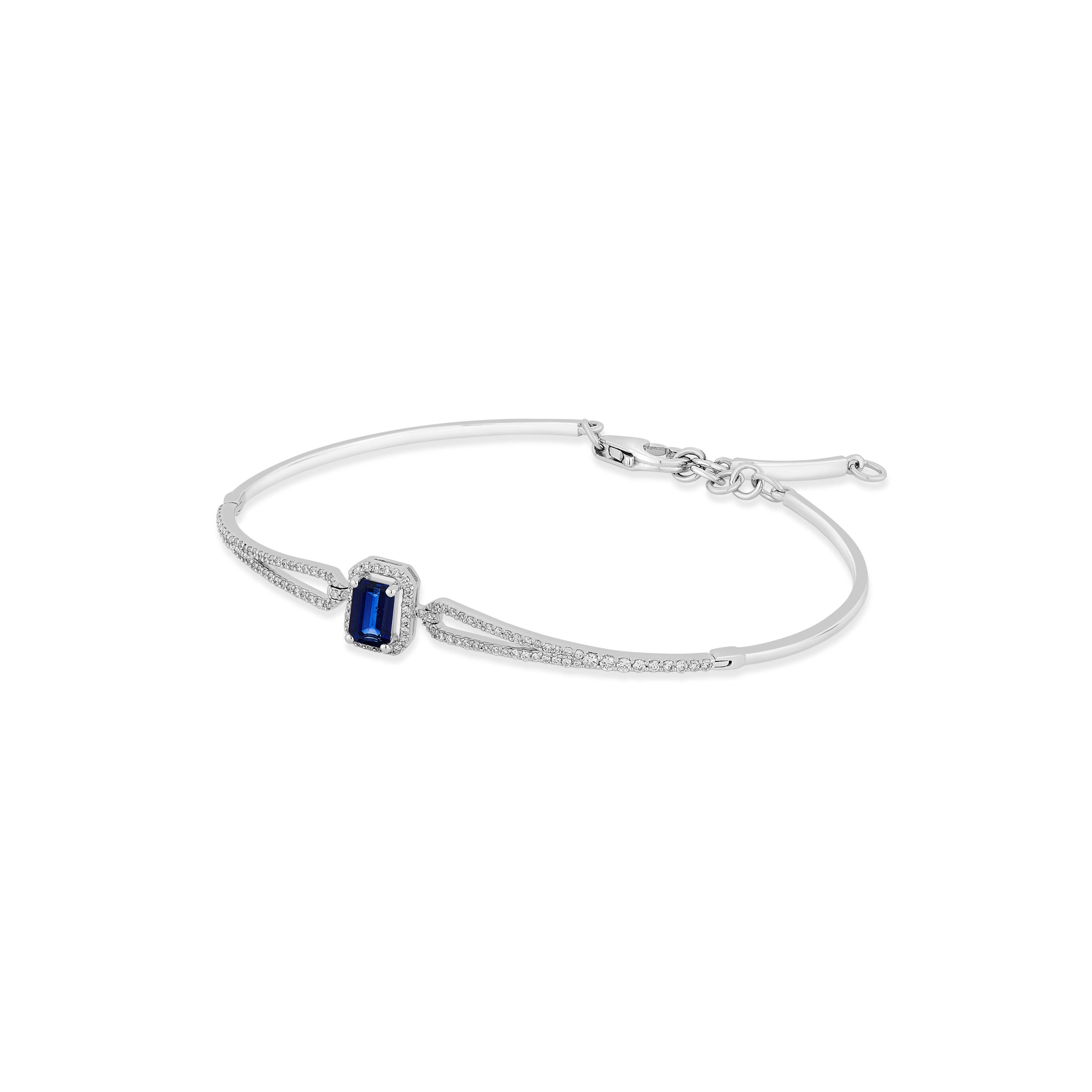 Toren Classic Emerald - Cut Sparkle Bracelet - Zen Diamond India