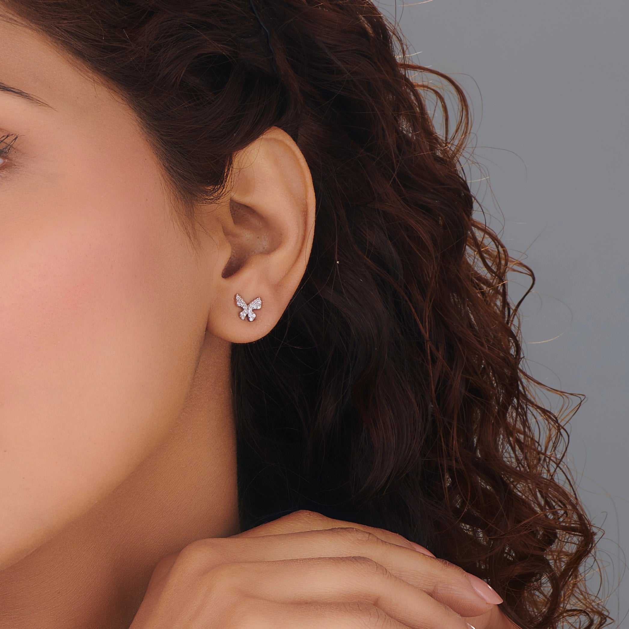 Sassy Butterfly Bliss Studs - Zen Diamond India