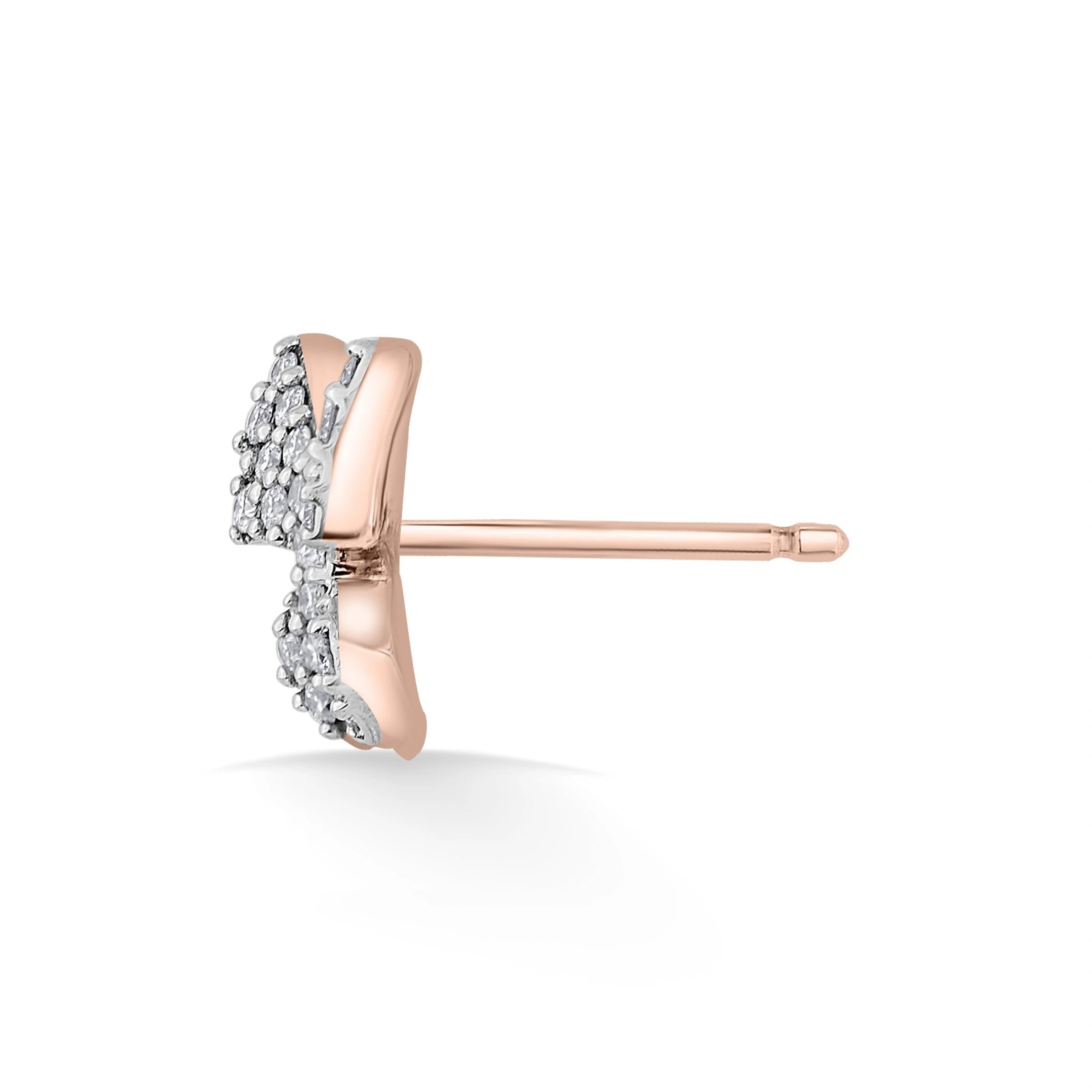 Sassy Butterfly Bliss Studs - Zen Diamond India