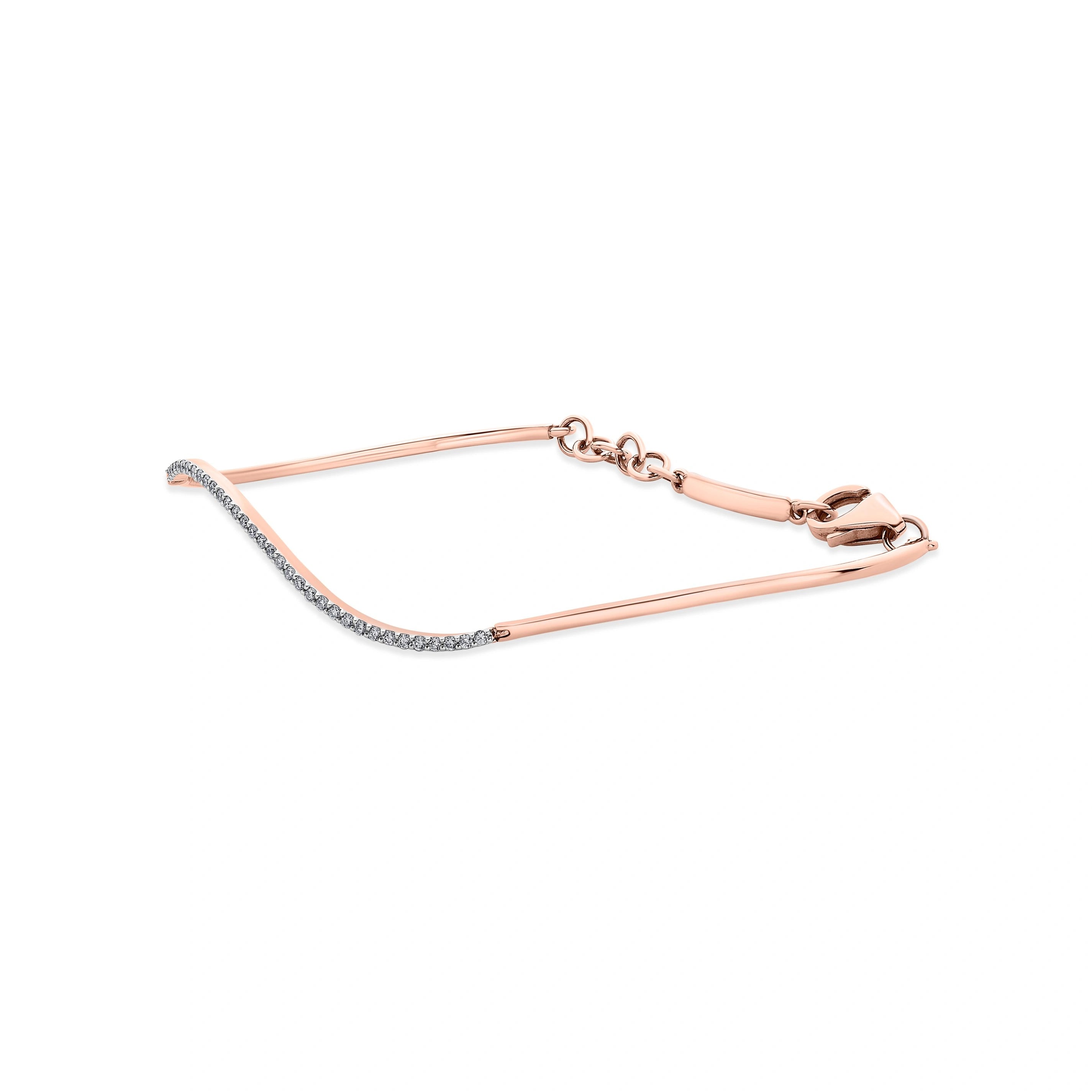 Sassy Serene Wave Bracelet - Zen Diamond India