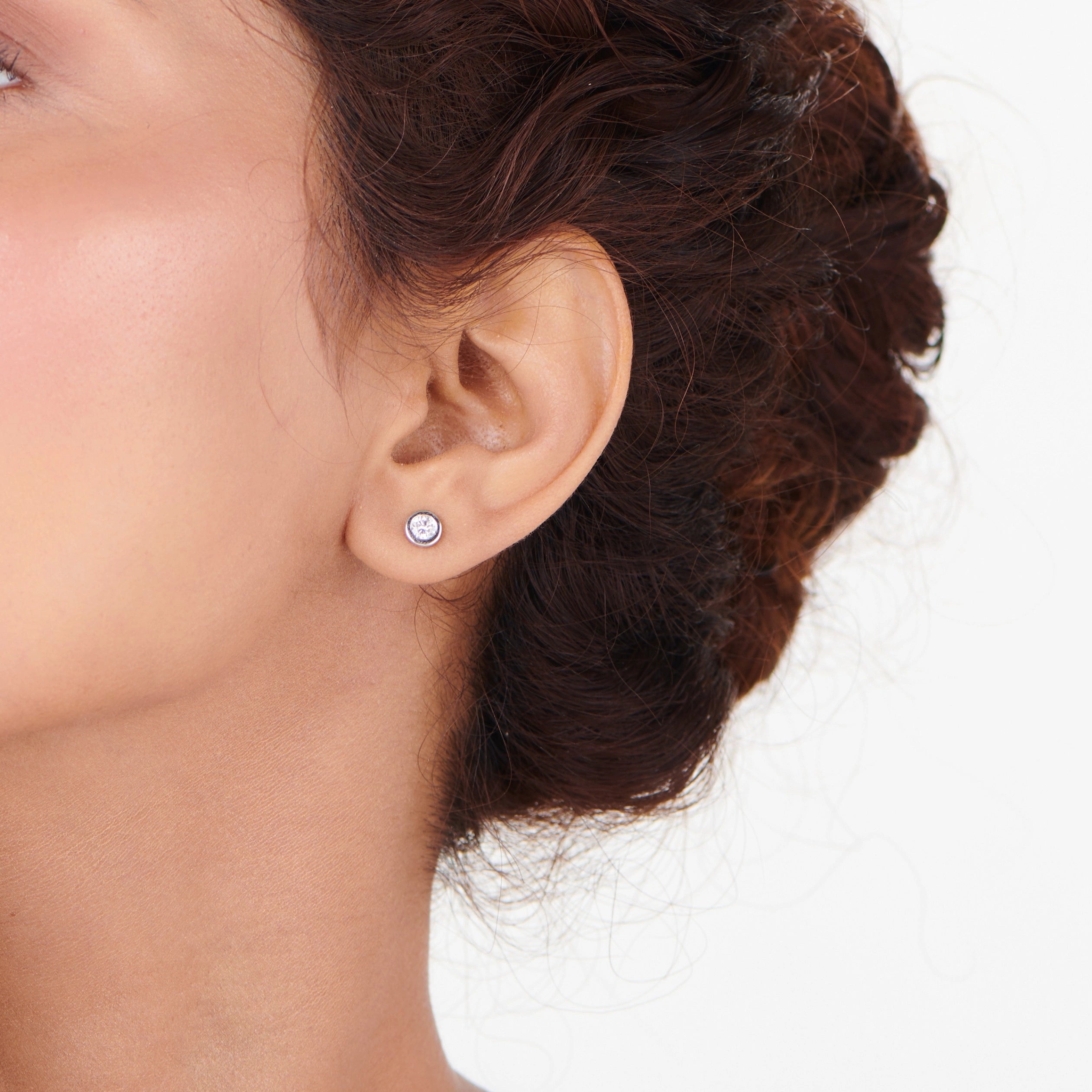 Pure Shine Solitaire Studs - Zen Diamond India