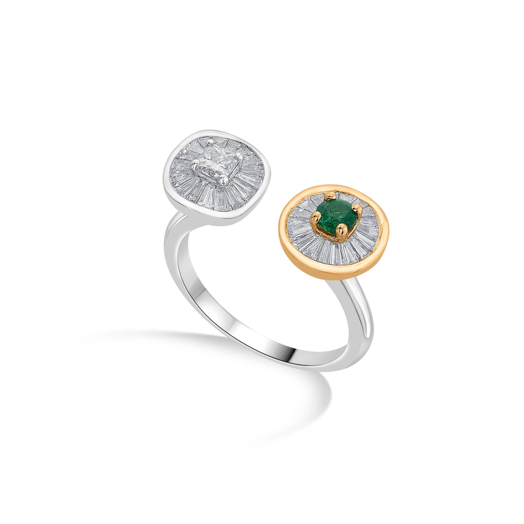 Iris Cosmic Cuff Statement Ring - Zen Diamond India