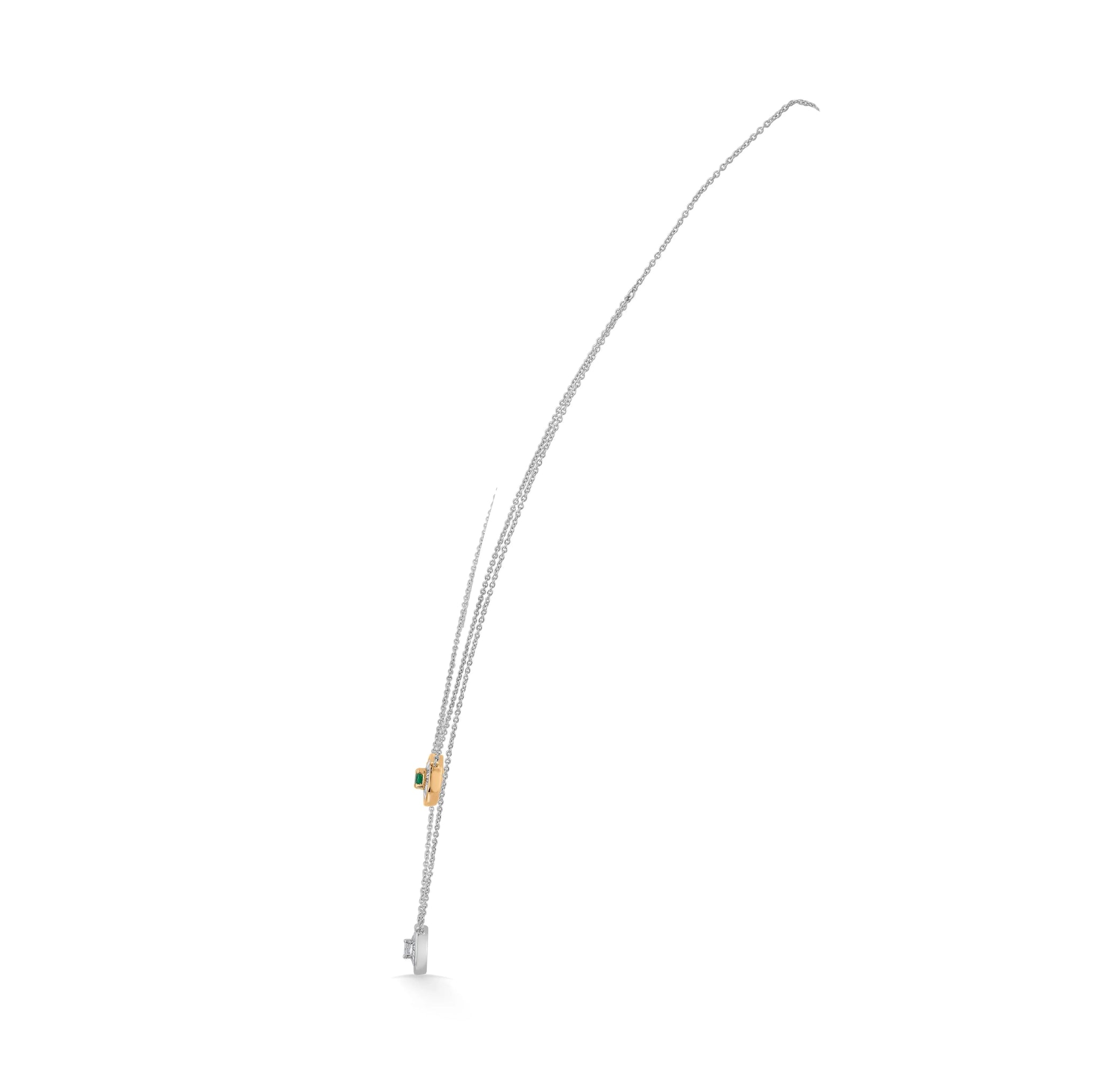 Iris Twin Gleam Necklace - Zen Diamond India