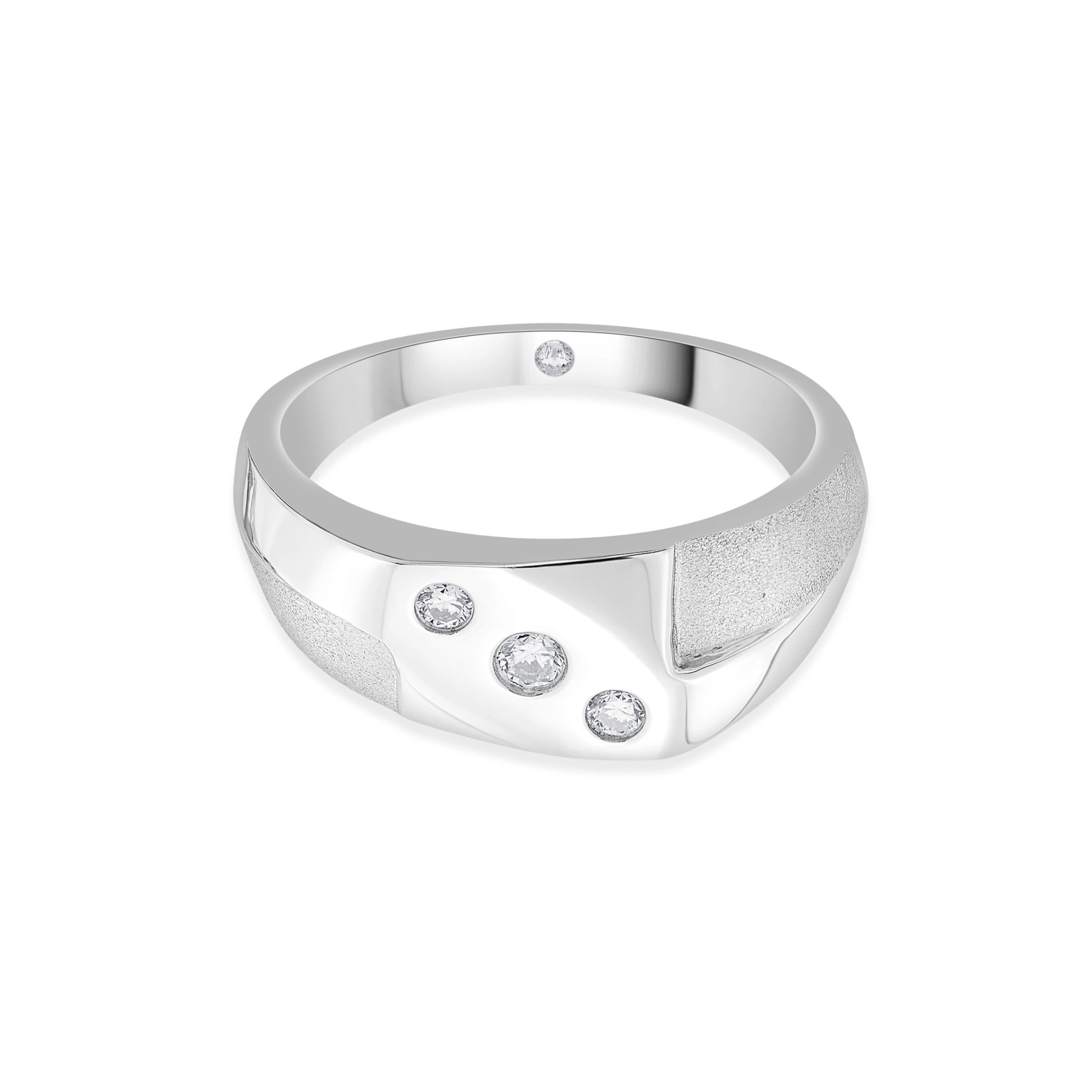 Hugo Textured Comet Ring - Zen Diamond India