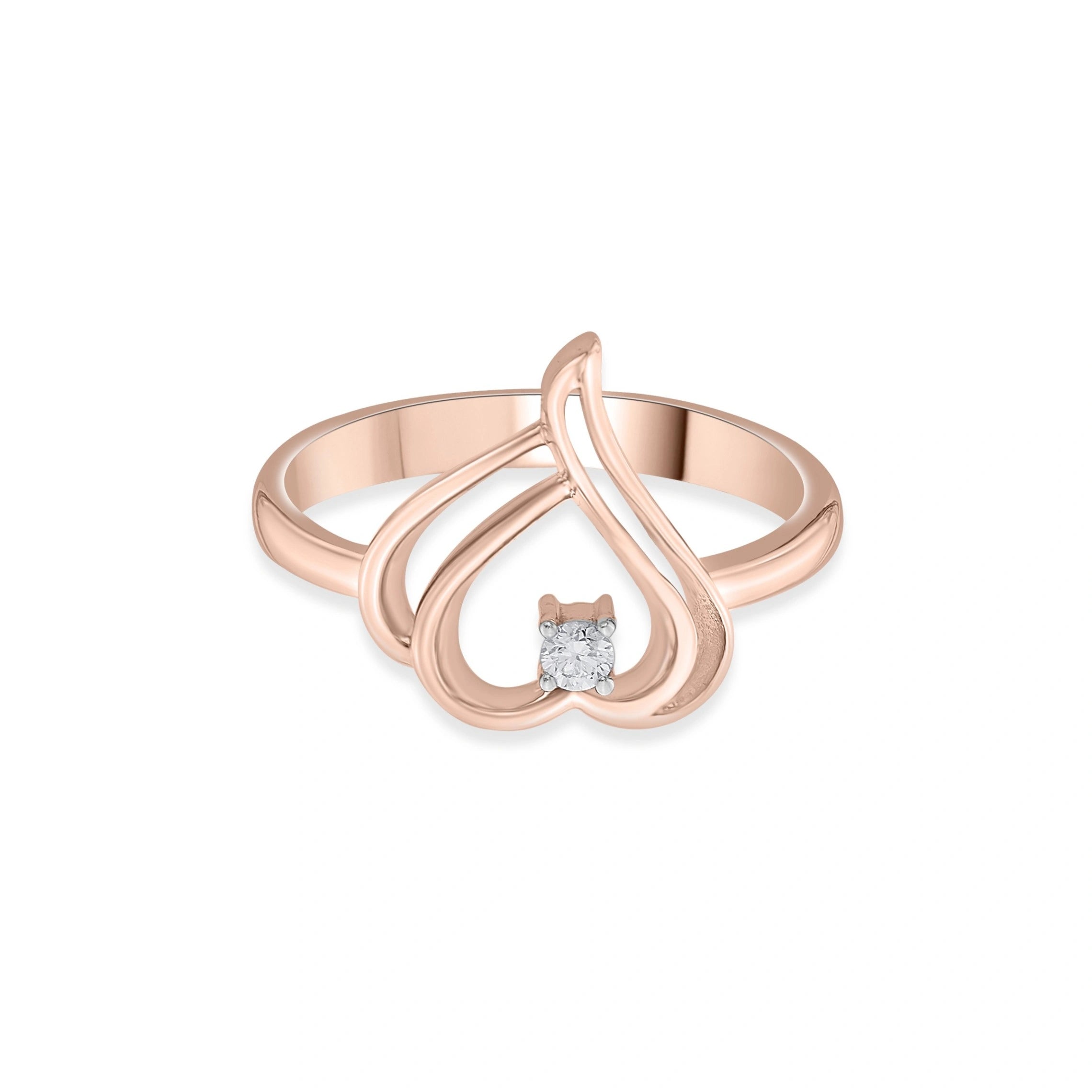 Love Knot Heartstrings Solitaire Ring - Zen Diamond India