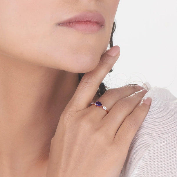 Color Pop Royale Spark Ring