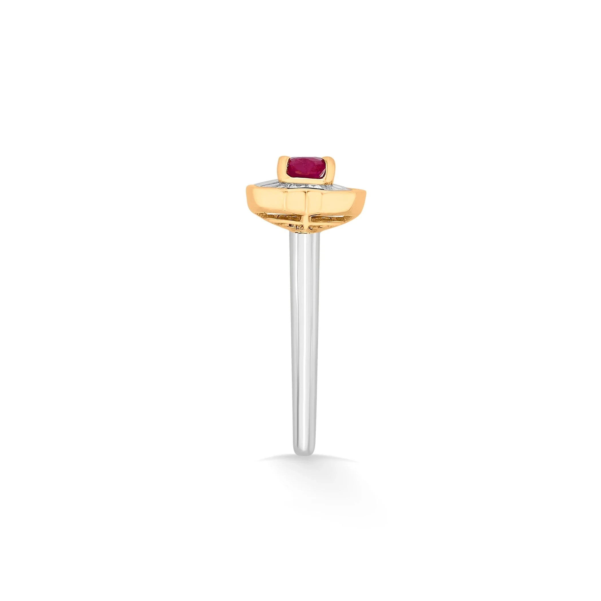 Crimson Glare Iris Ring - Zen Diamond India