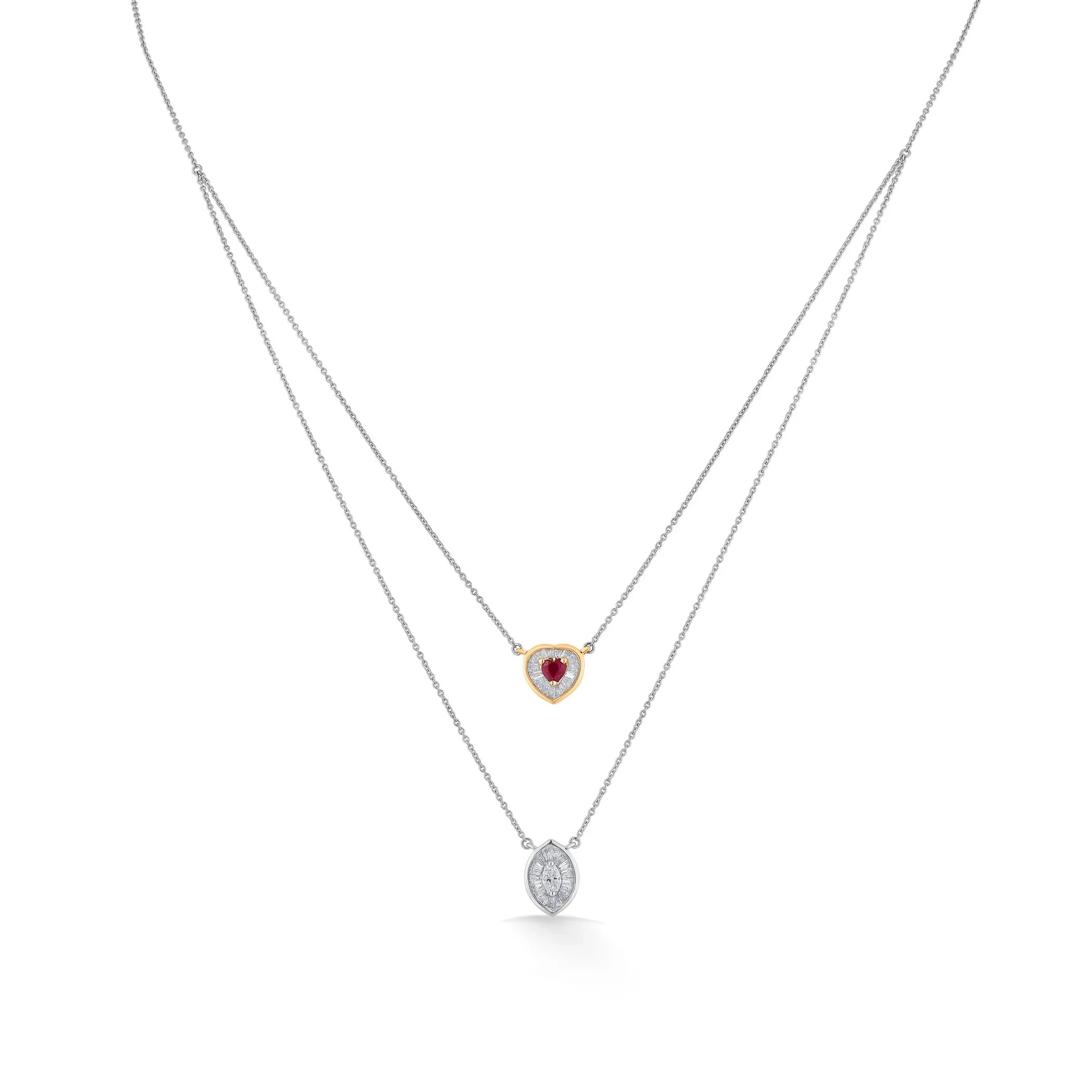 Iris Ruby Reverie Necklace - Zen Diamond India