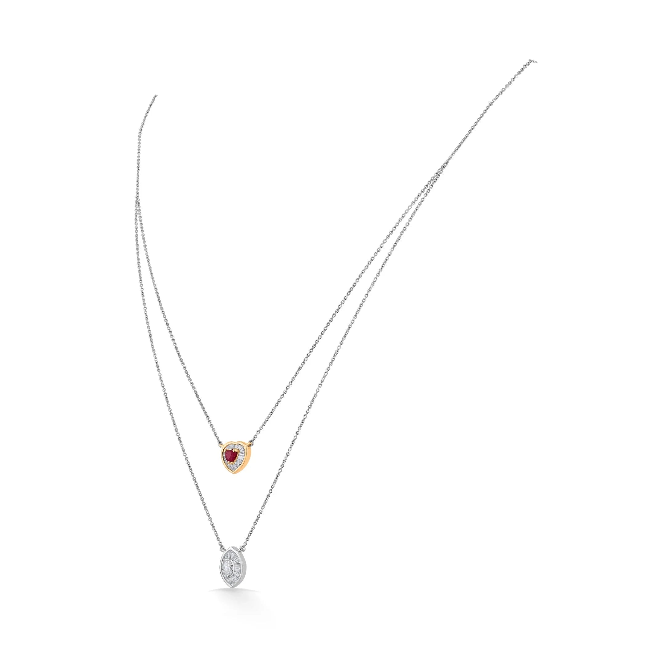 Iris Ruby Reverie Necklace - Zen Diamond India