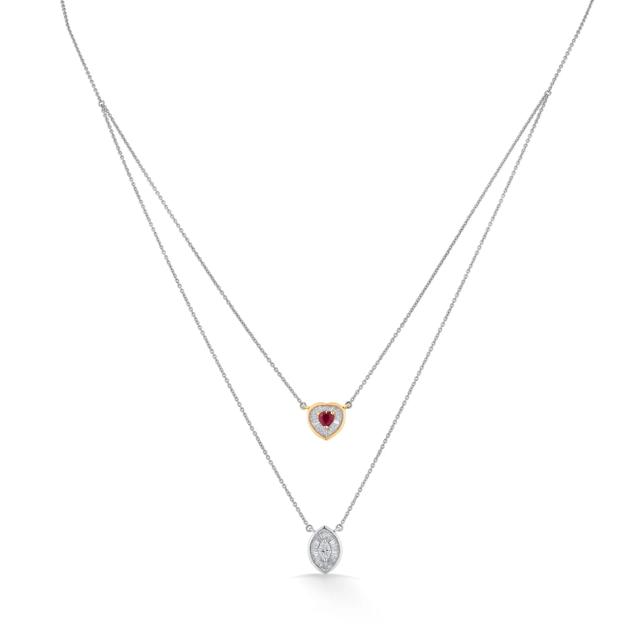 Iris Ruby Reverie Necklace - Zen Diamond India