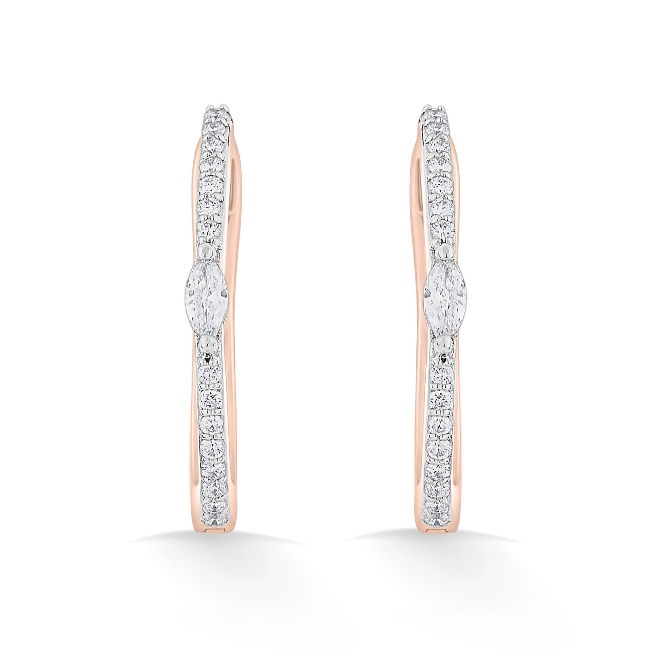 Sassy Lustre Loop Earrings - Zen Diamond India