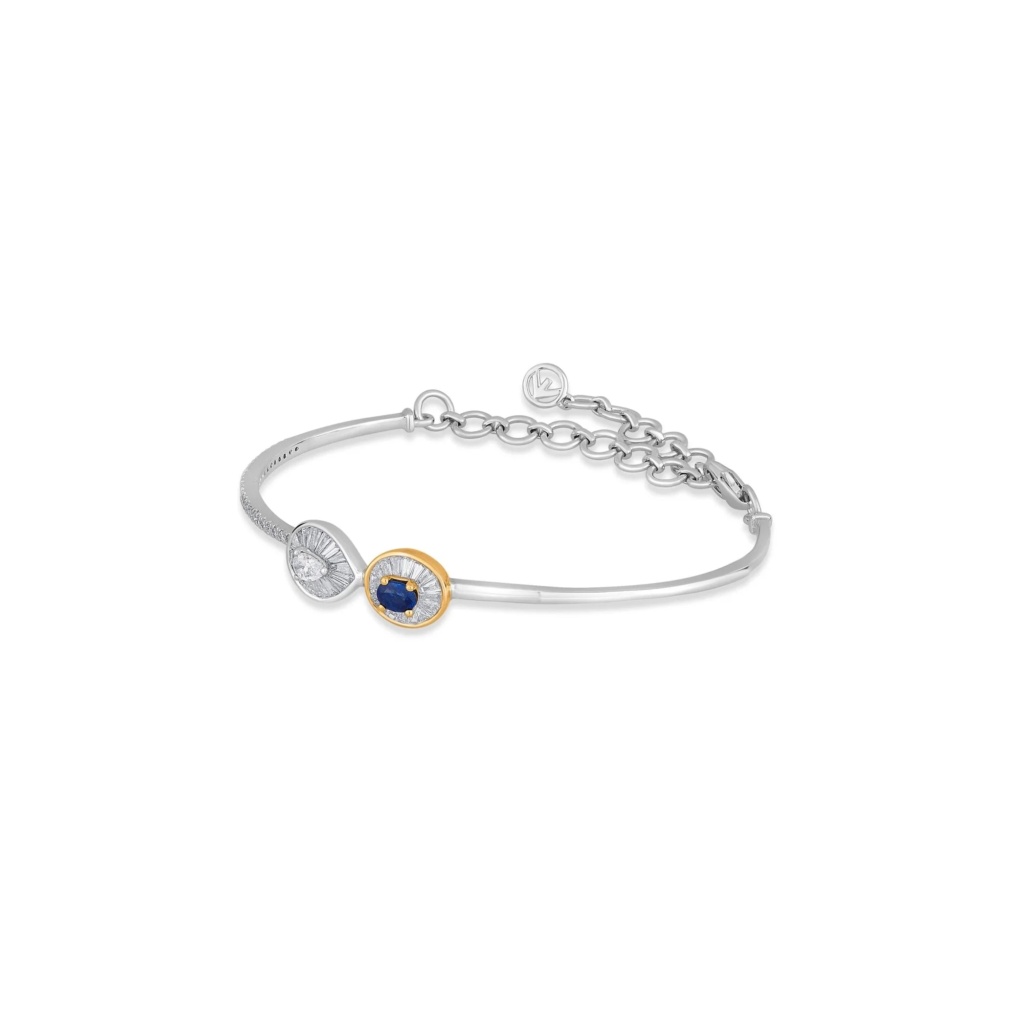 Midnight Bloom Iris Cuff - Zen Diamond India