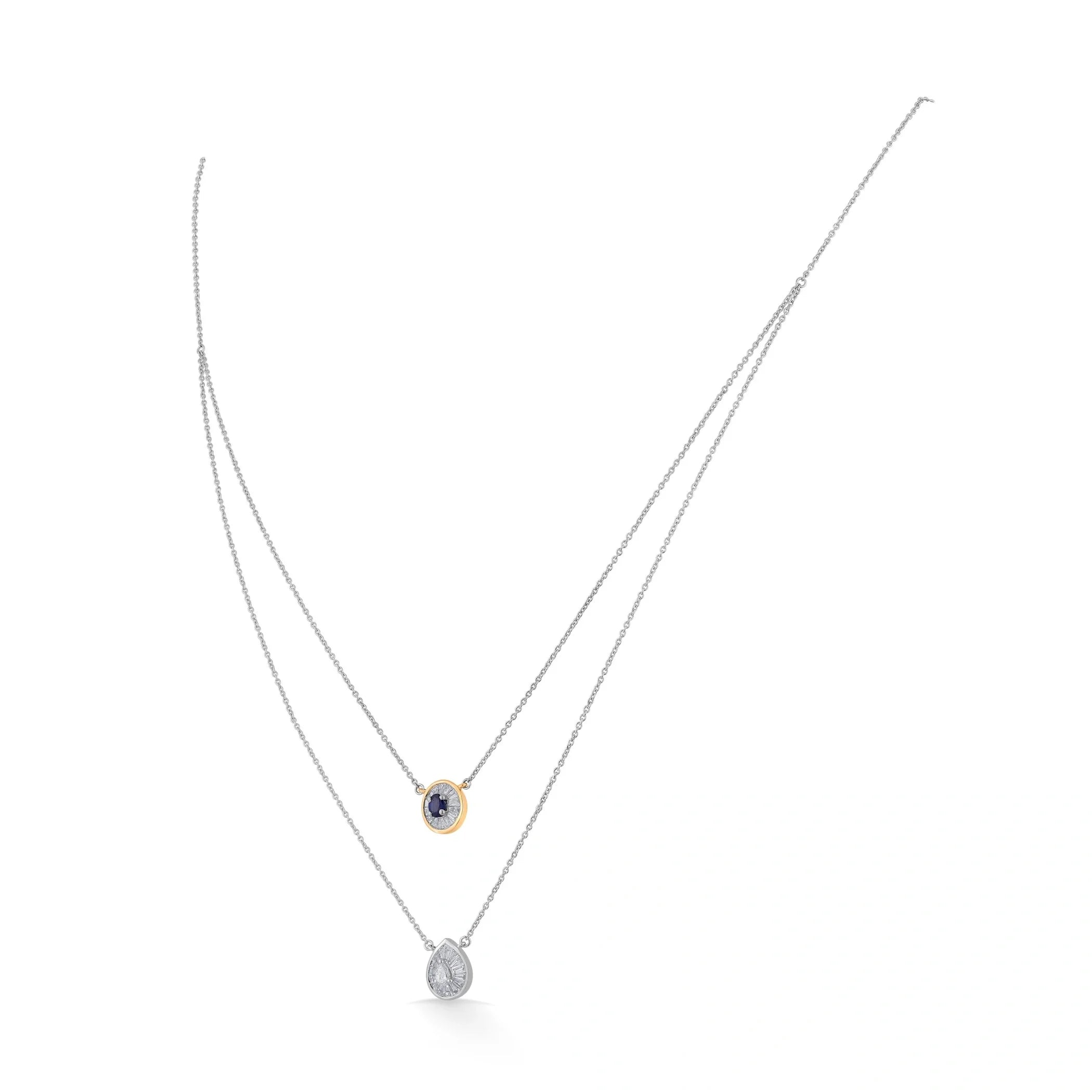 Iris Duet Gaze Necklace - Zen Diamond India