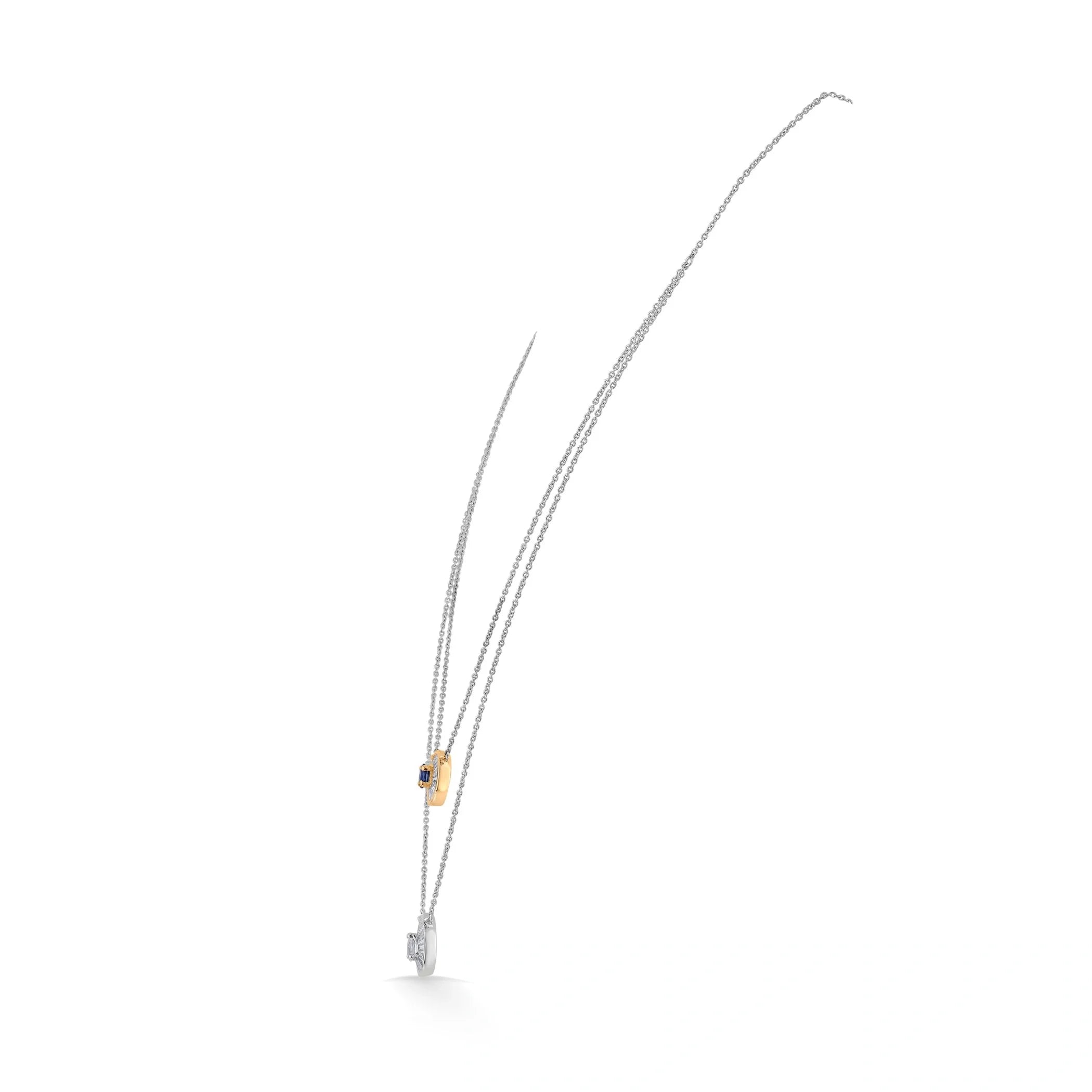 Iris Duet Gaze Necklace - Zen Diamond India