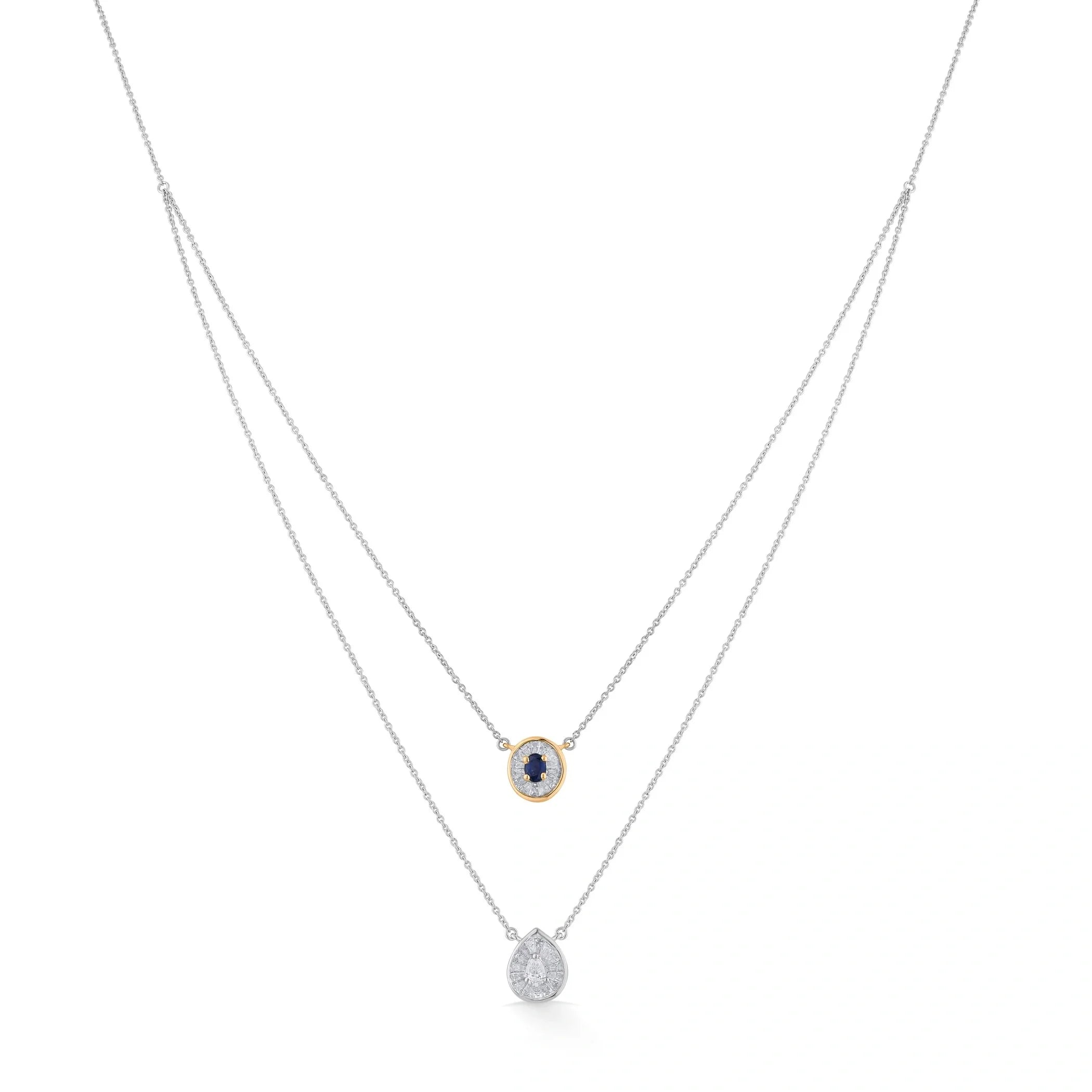 Iris Duet Gaze Necklace - Zen Diamond India