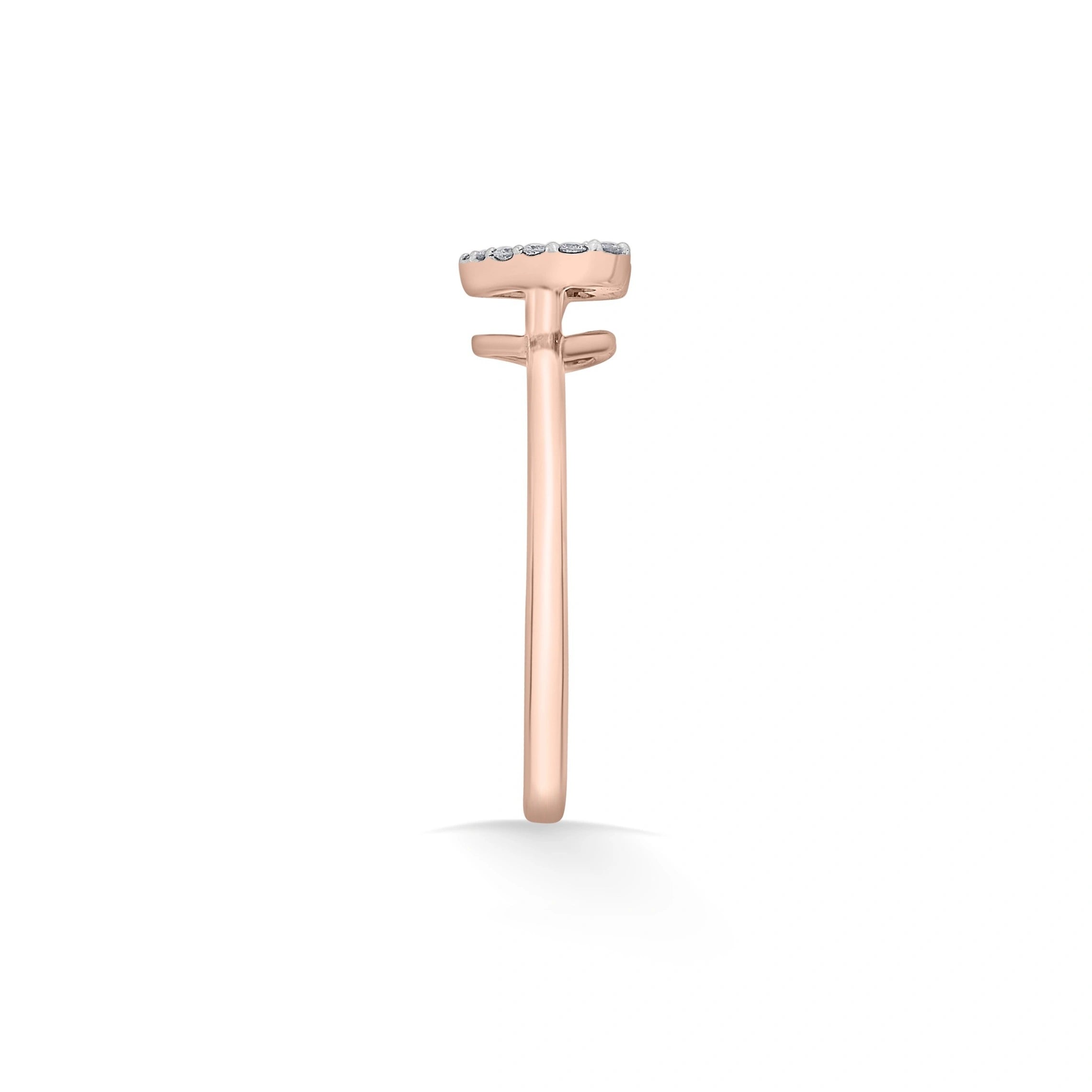 Love Knot Diamond Whisper Heart Ring - Zen Diamond India