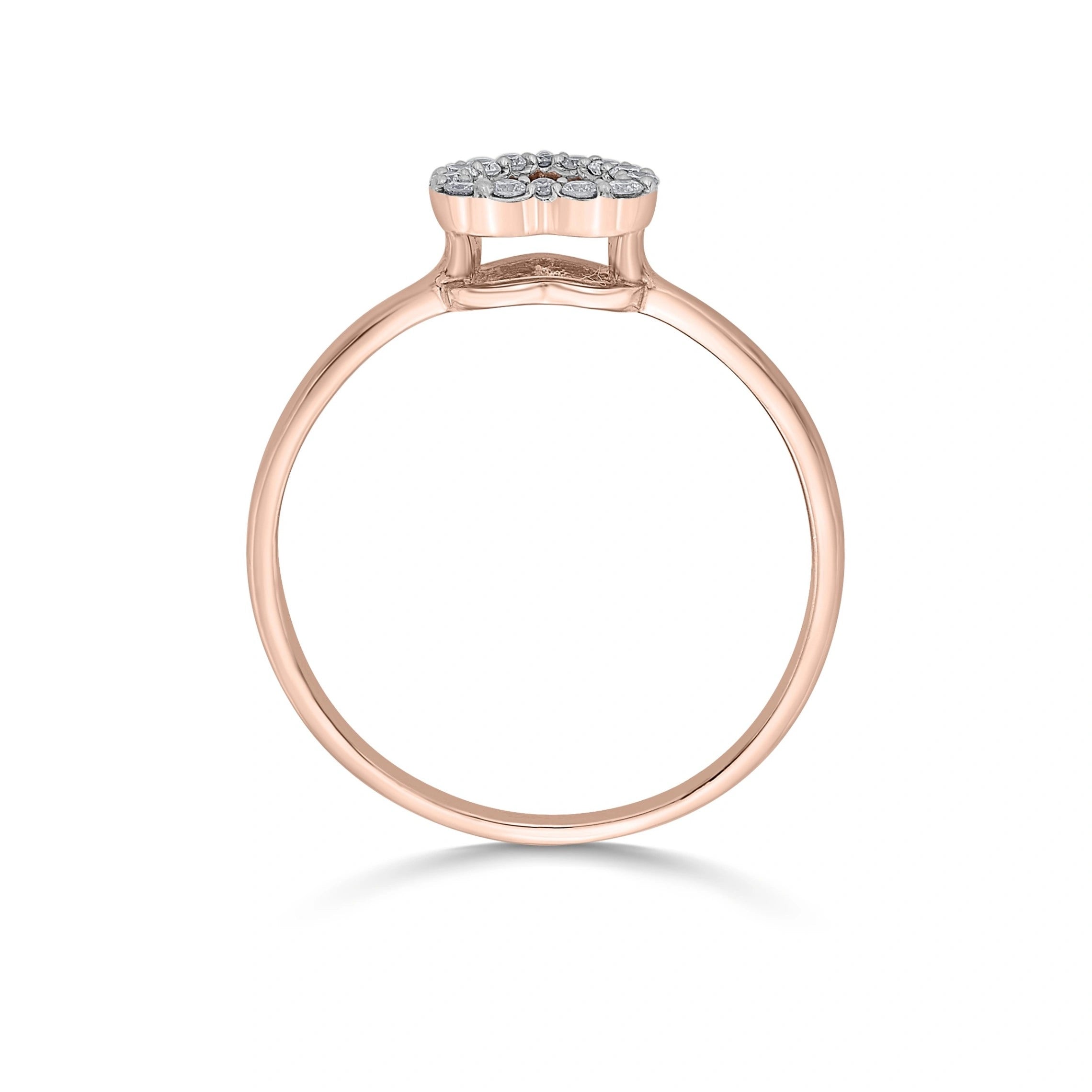 Love Knot Diamond Whisper Heart Ring - Zen Diamond India