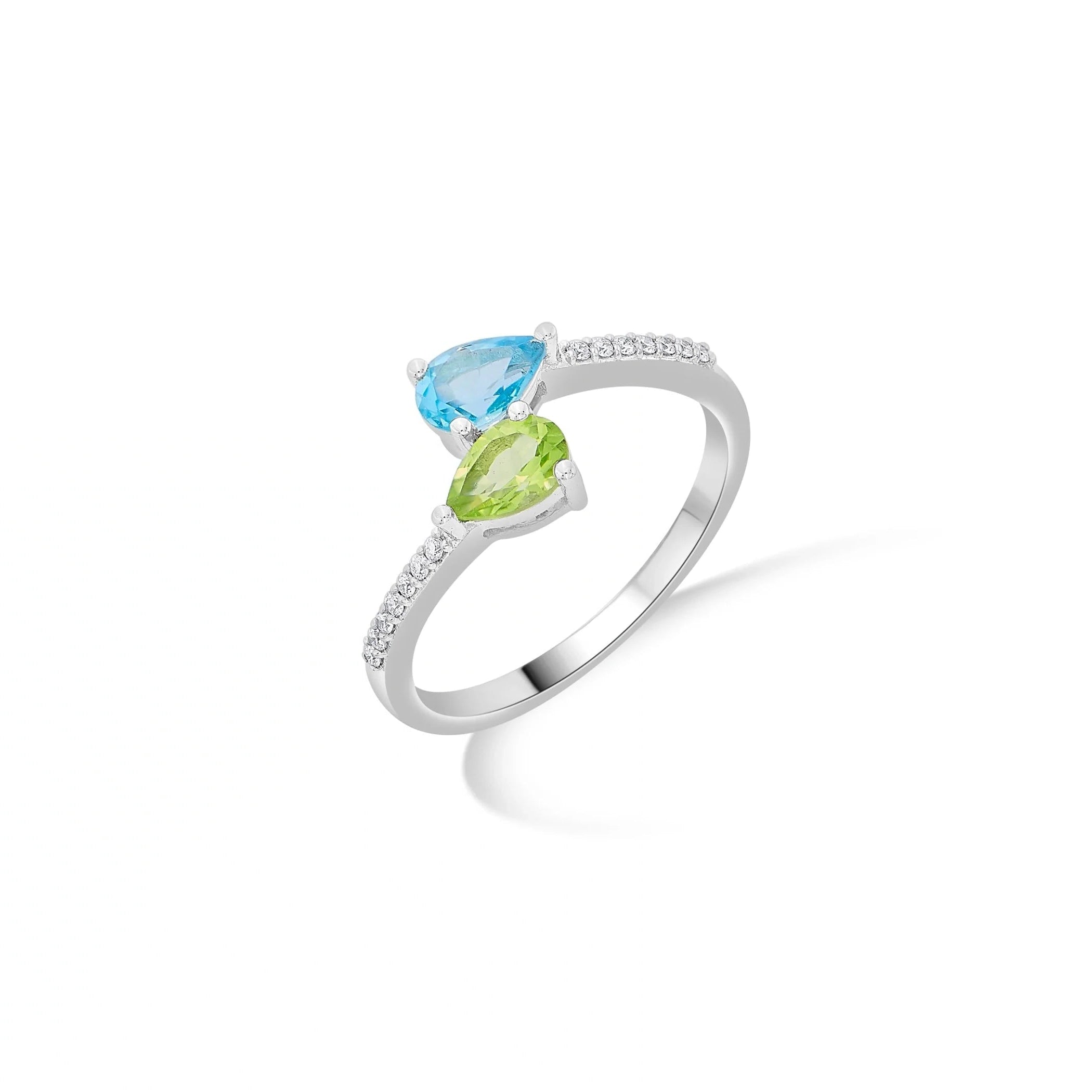 Color Pop Statement Spark Duo Ring