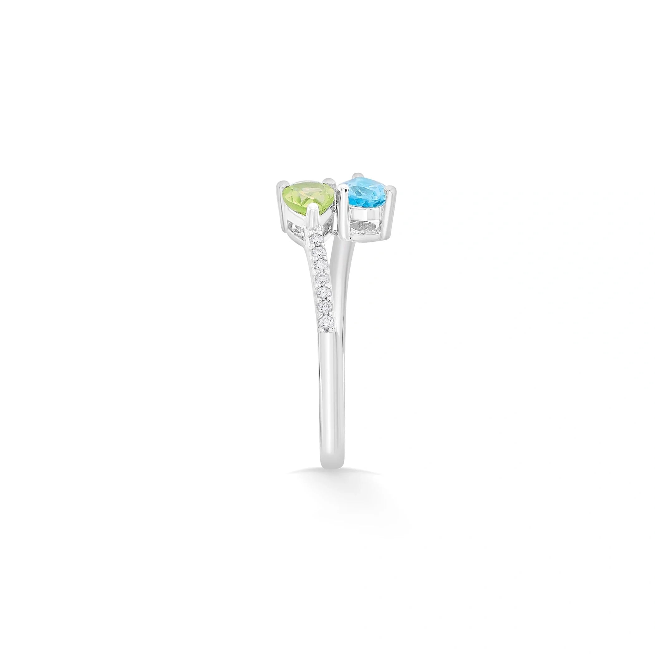 Color Pop Statement Spark Duo Ring - Zen Diamond India