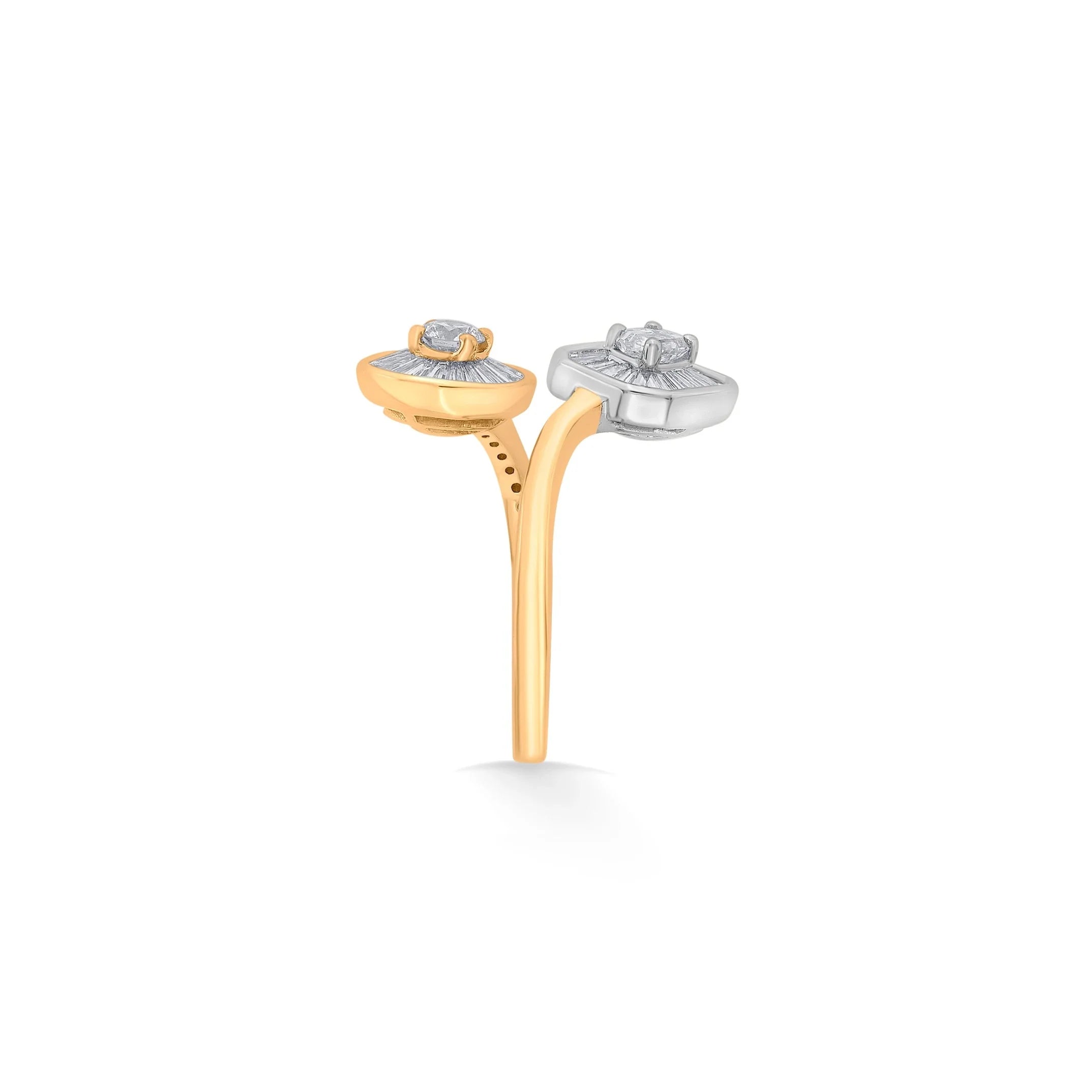 Iris Burst Duo Ring - Zen Diamond India