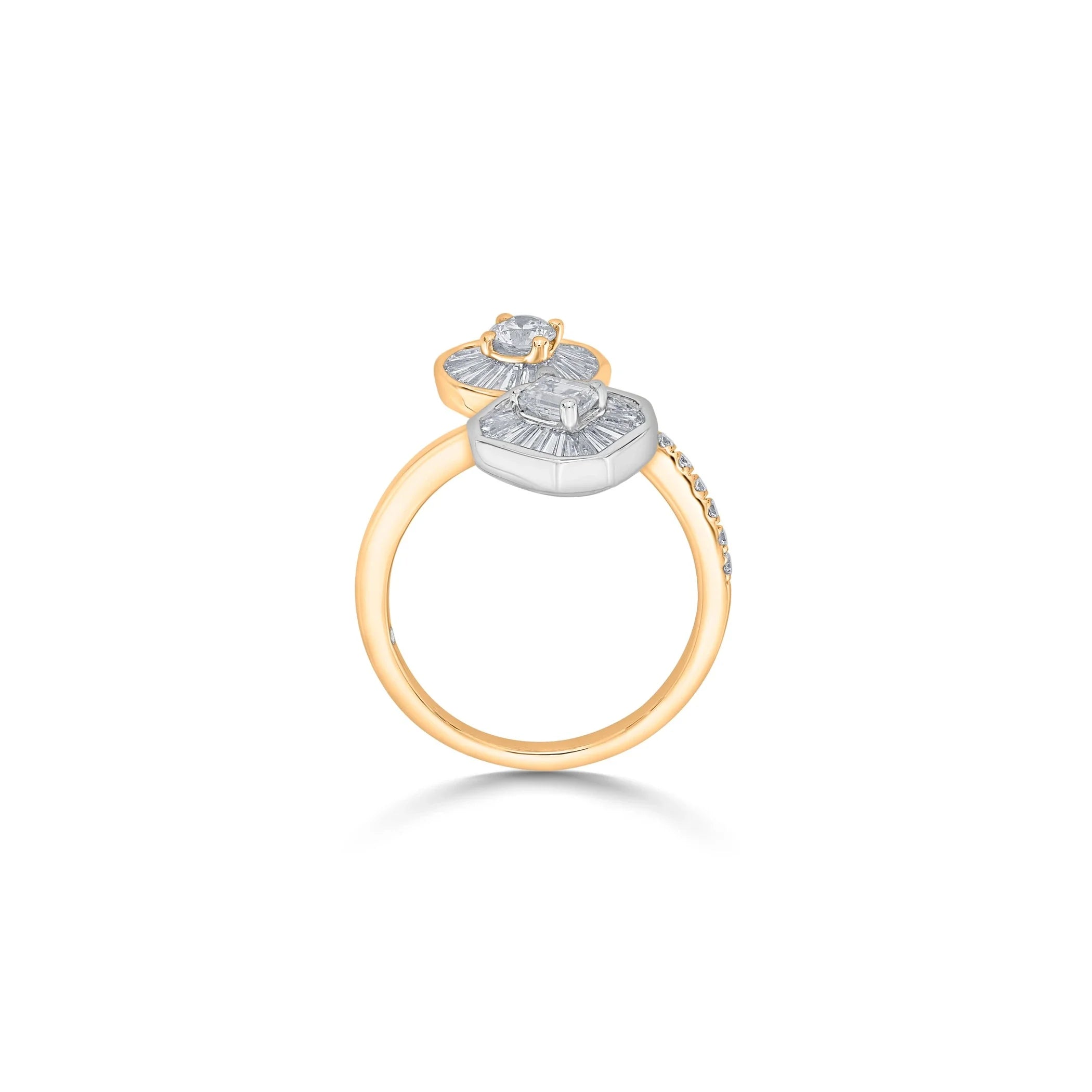 Iris Burst Duo Ring - Zen Diamond India