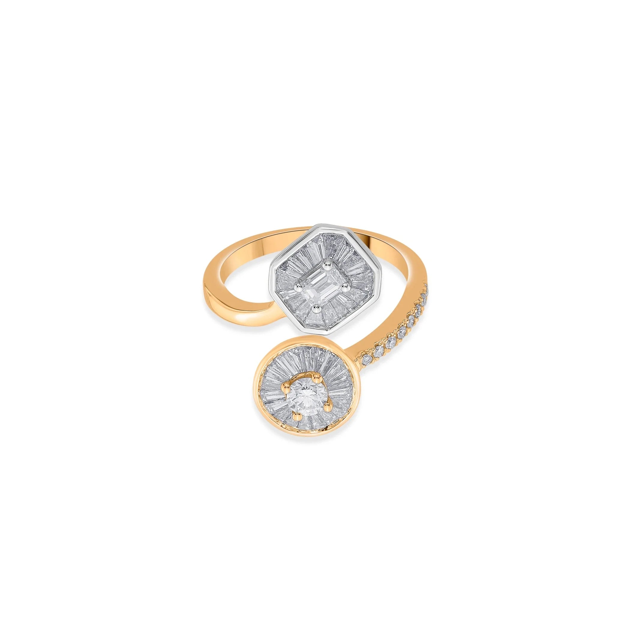 Iris Burst Duo Ring - Zen Diamond India