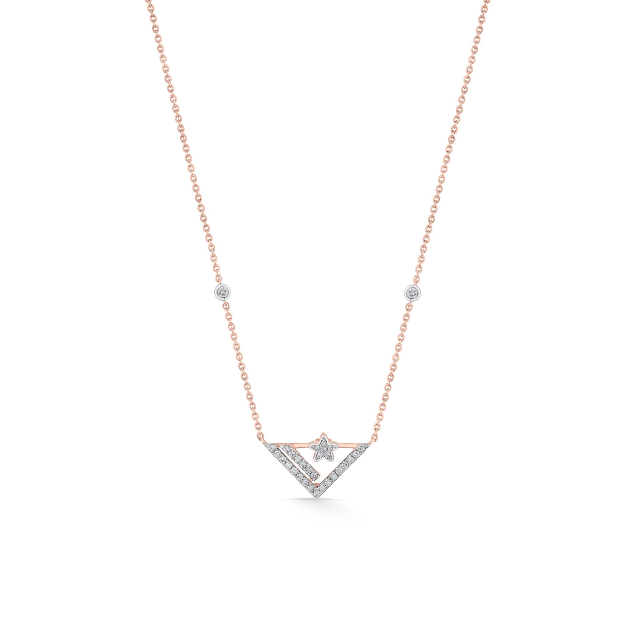 V - Star Blaze Luxe Pendant - Zen Diamond India
