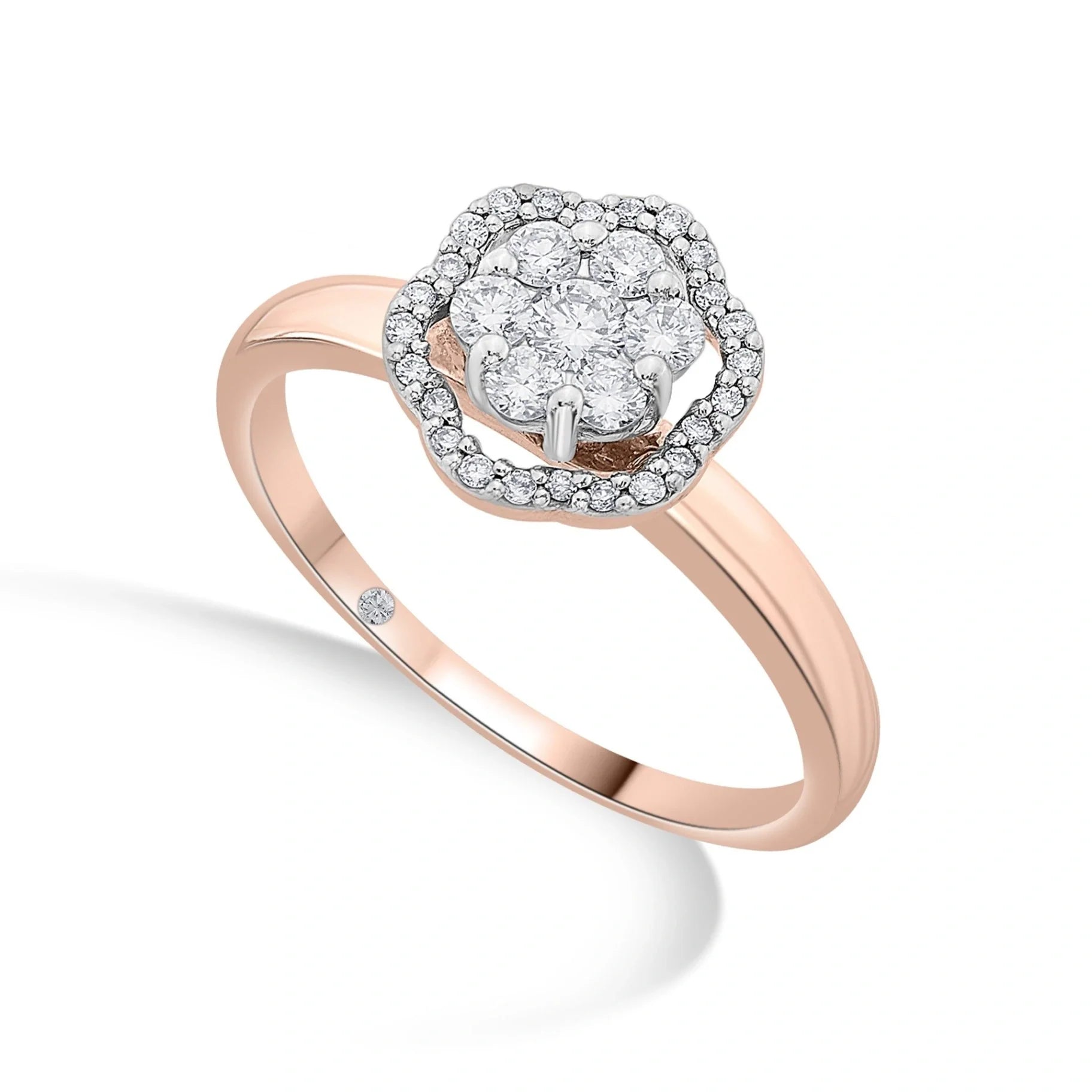 Sassy Rose Bloom Radiance Ring - Zen Diamond India
