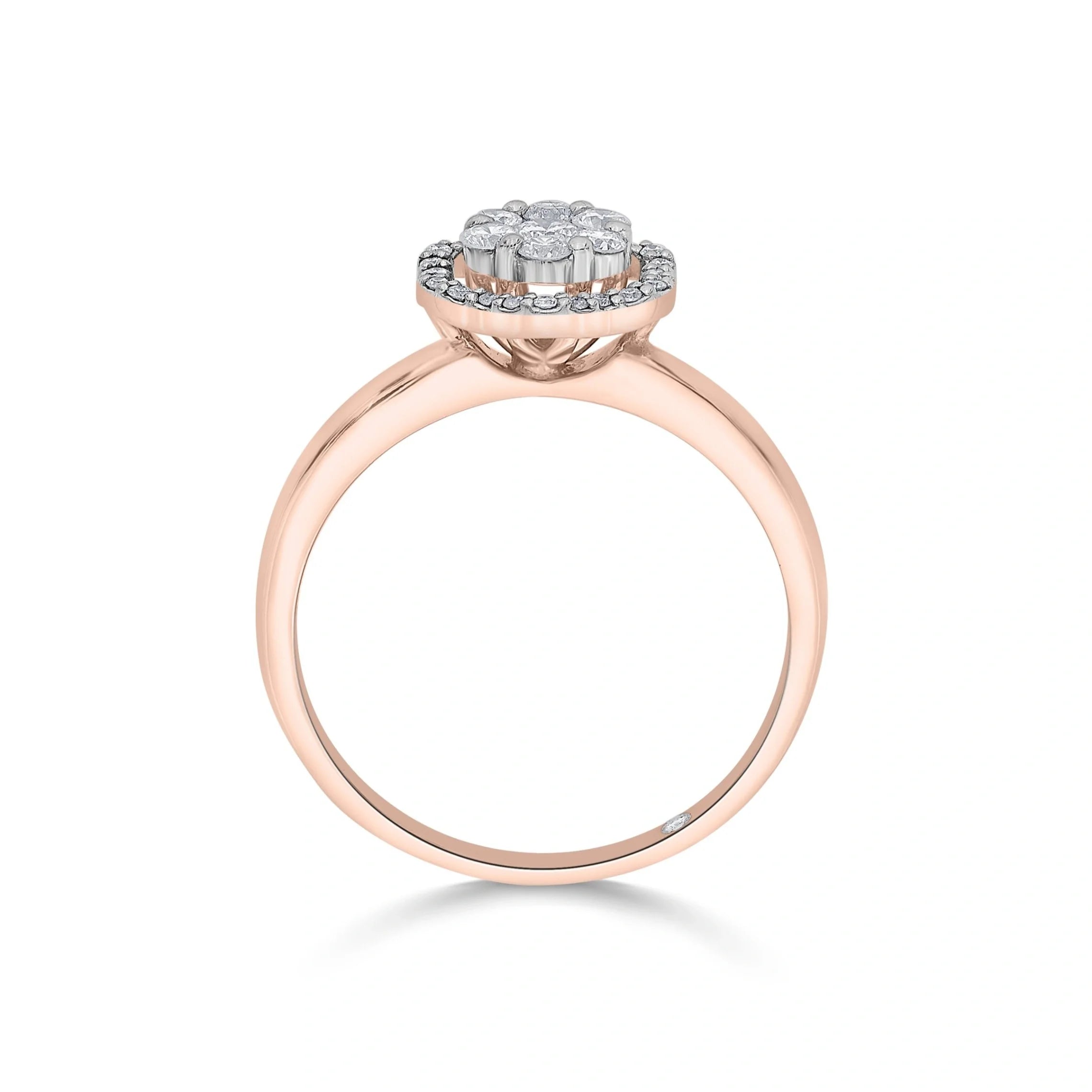 Sassy Rose Bloom Radiance Ring - Zen Diamond India