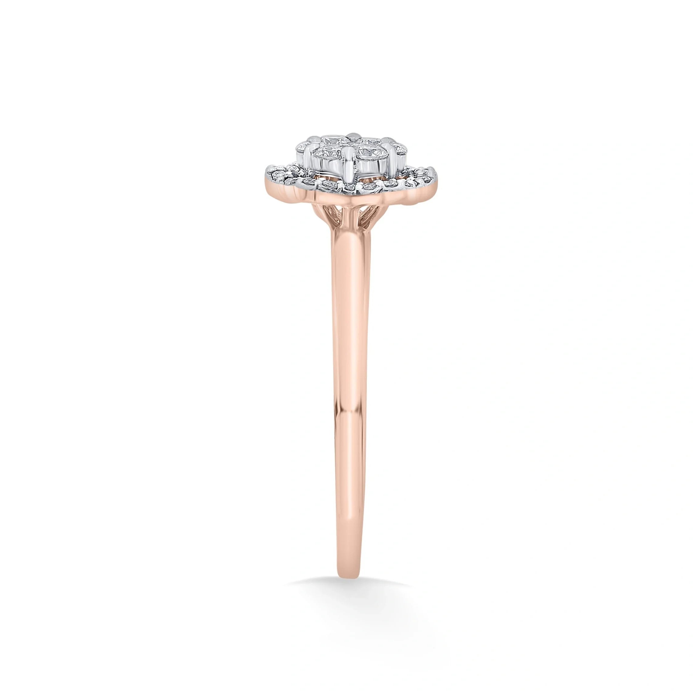 Sassy Rose Bloom Radiance Ring - Zen Diamond India