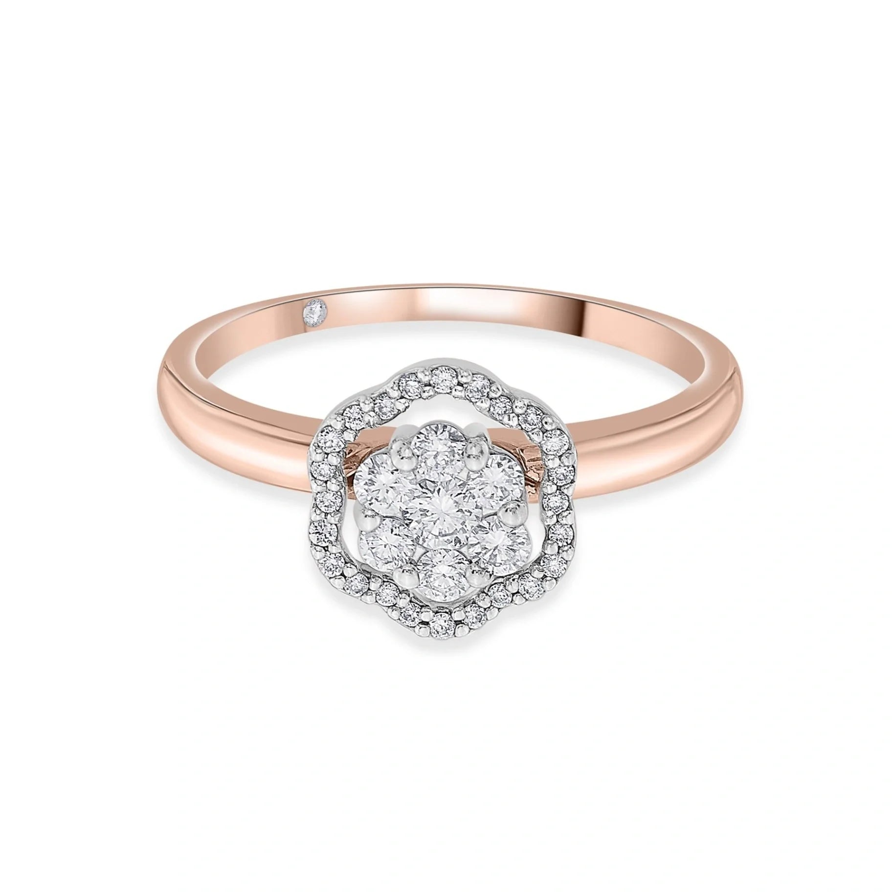 Sassy Rose Bloom Radiance Ring - Zen Diamond India