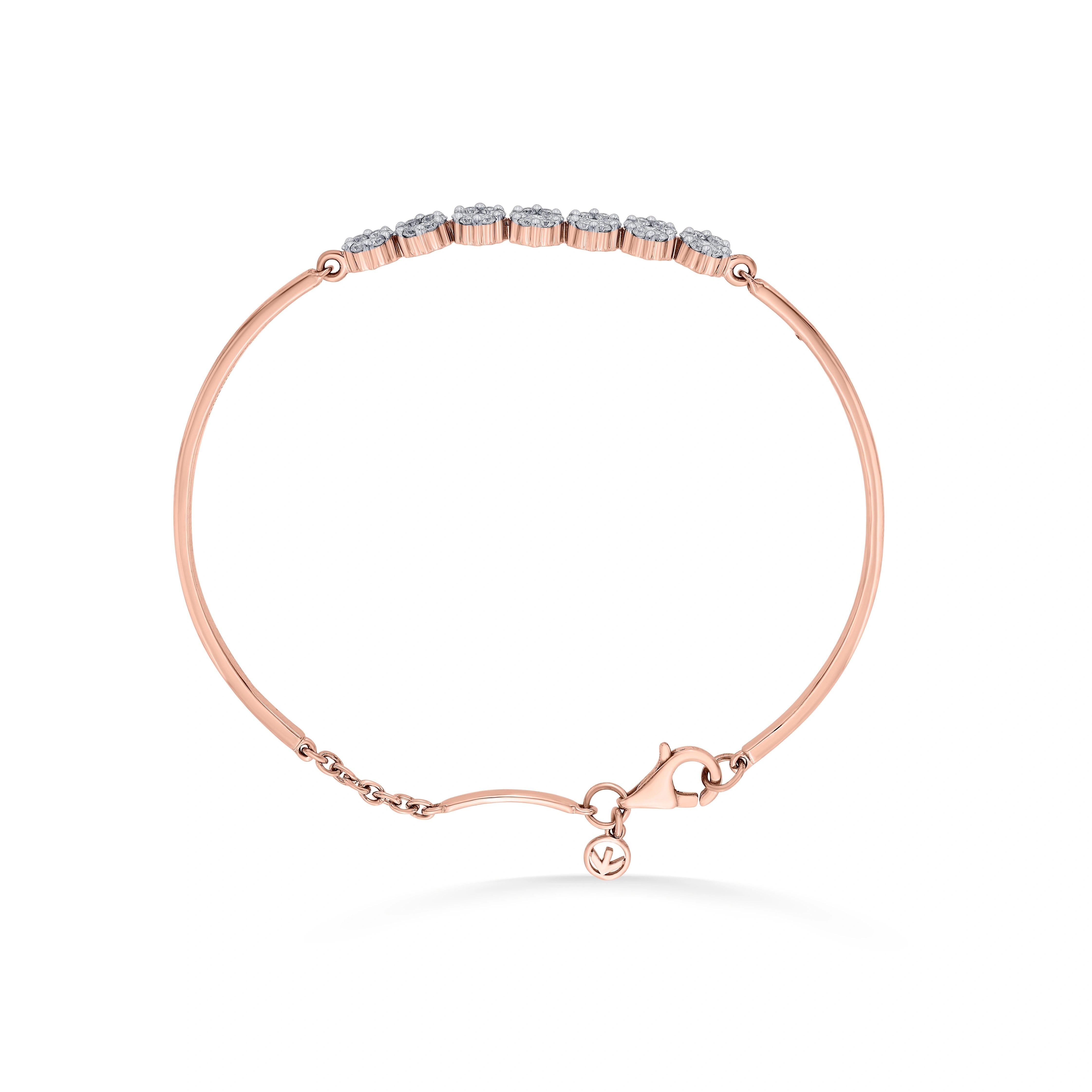 Sassy Seven Sparkle Cluster Bracelet - Zen Diamond India