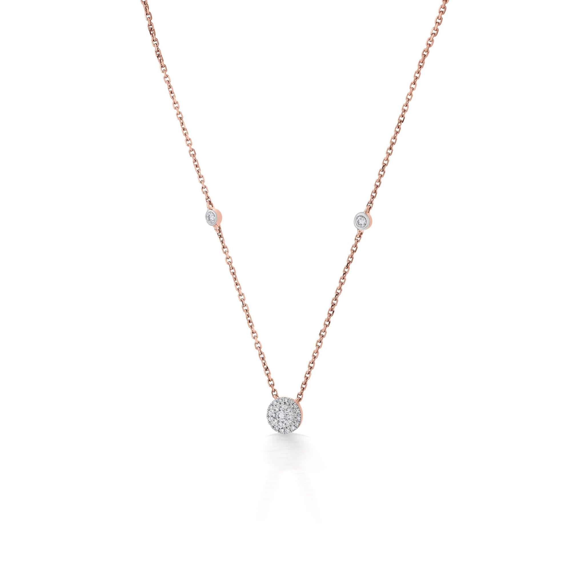 Deck Up Dual Layer Round Necklace - Zen Diamond India