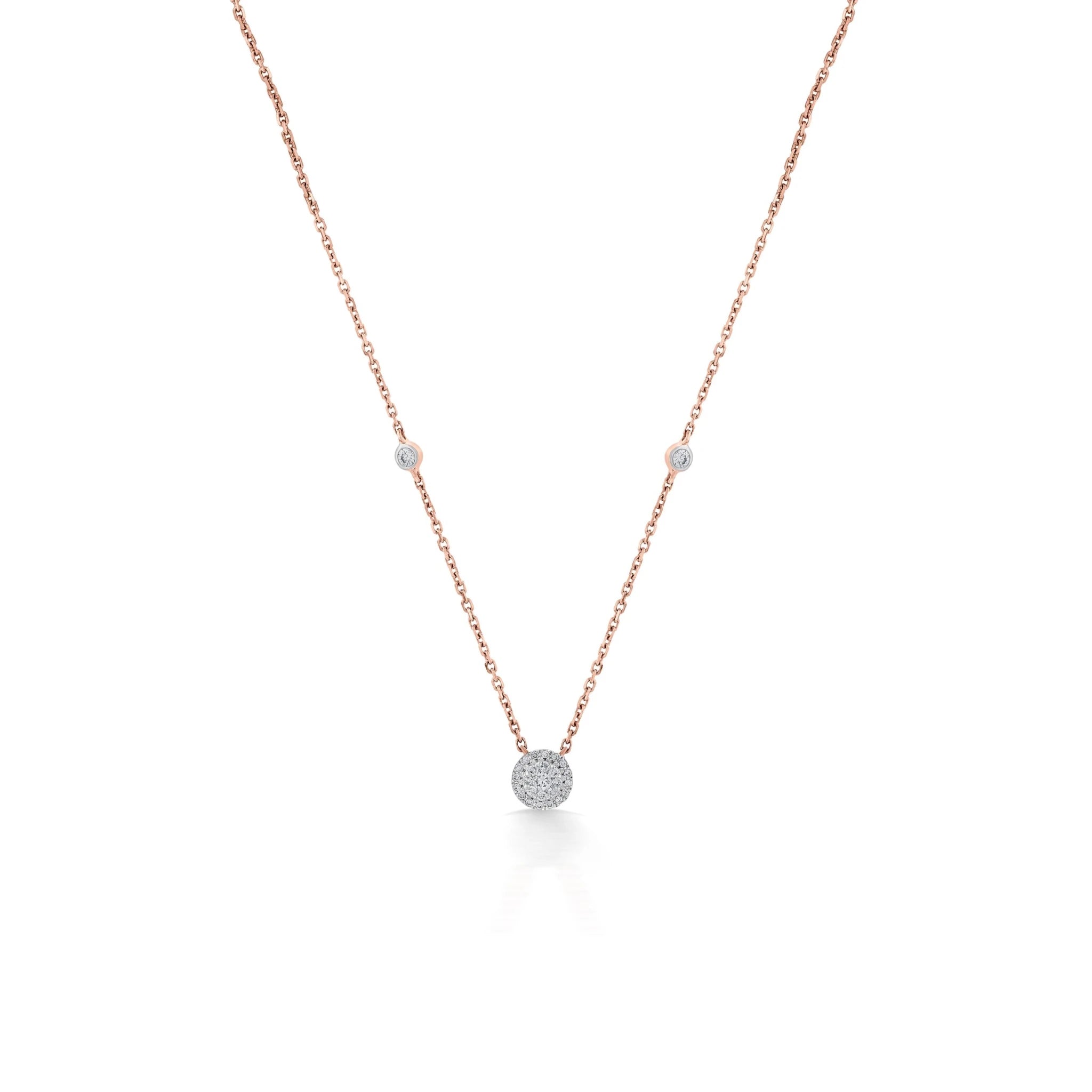Deck Up Dual Layer Round Necklace - Zen Diamond India