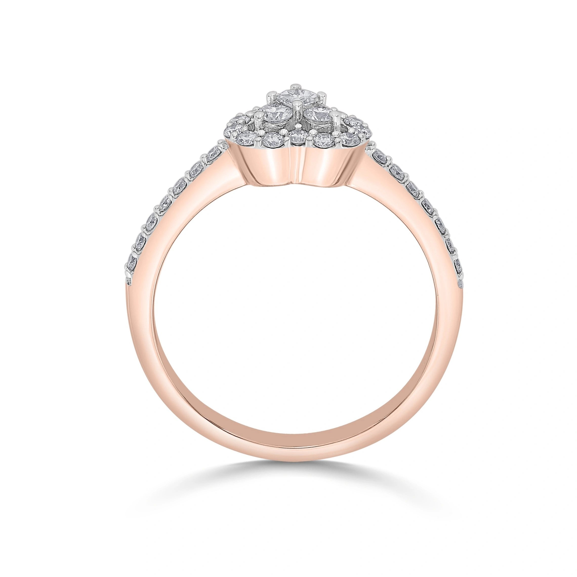 Love Knot Celestial Heartfire Ring