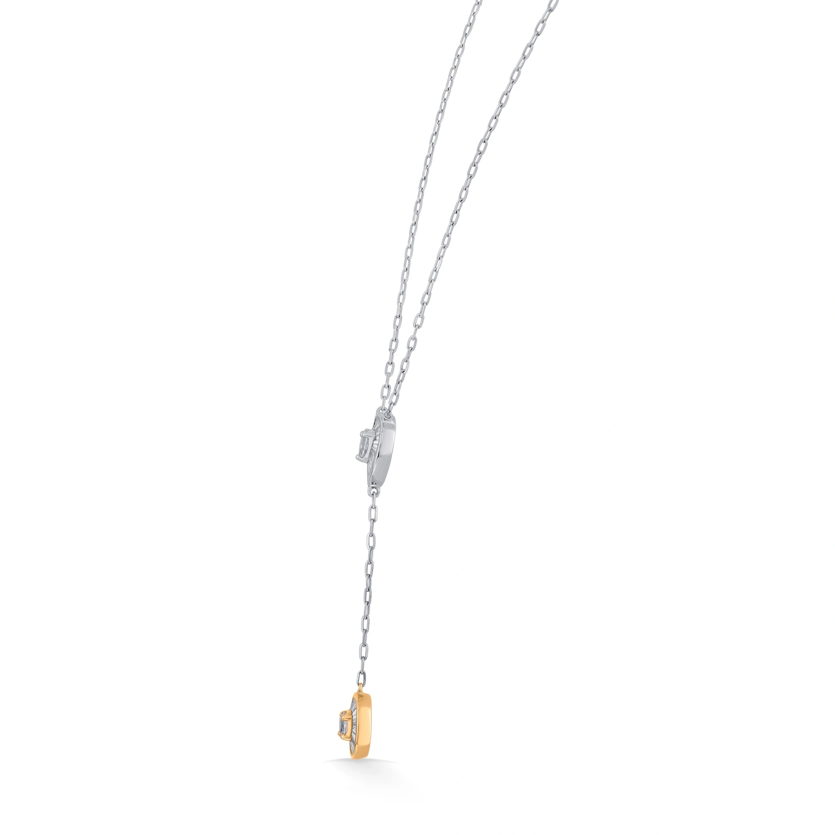 Iris Cascade Lariat Necklace - Zen Diamond India