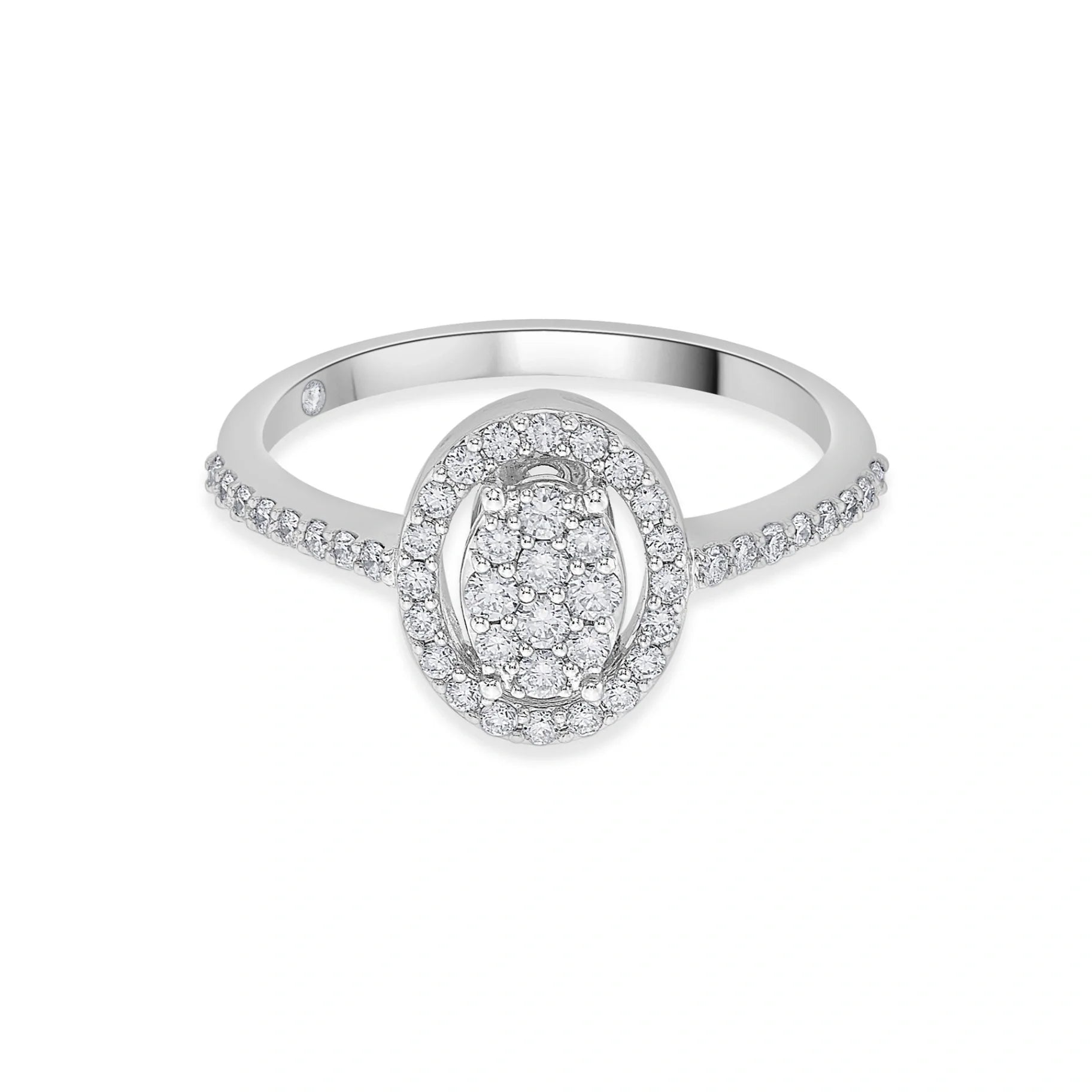 Sassy Eternal Spark Oval Ring - Zen Diamond India