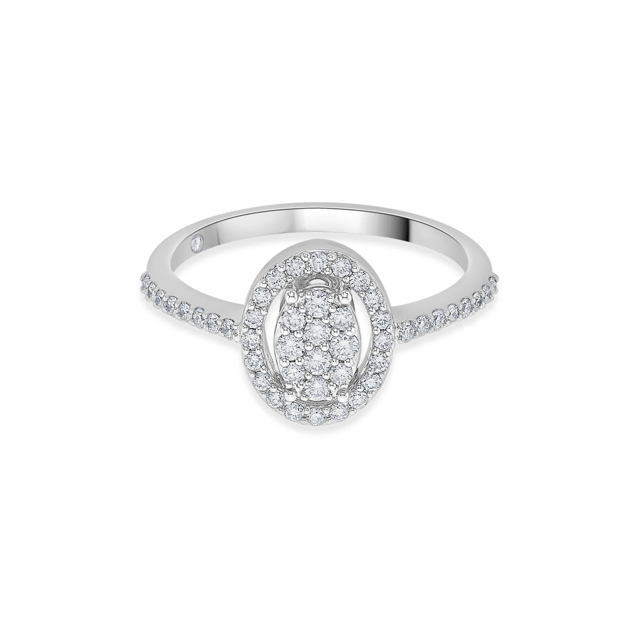 Sassy Eternal Spark Oval Ring - Zen Diamond India
