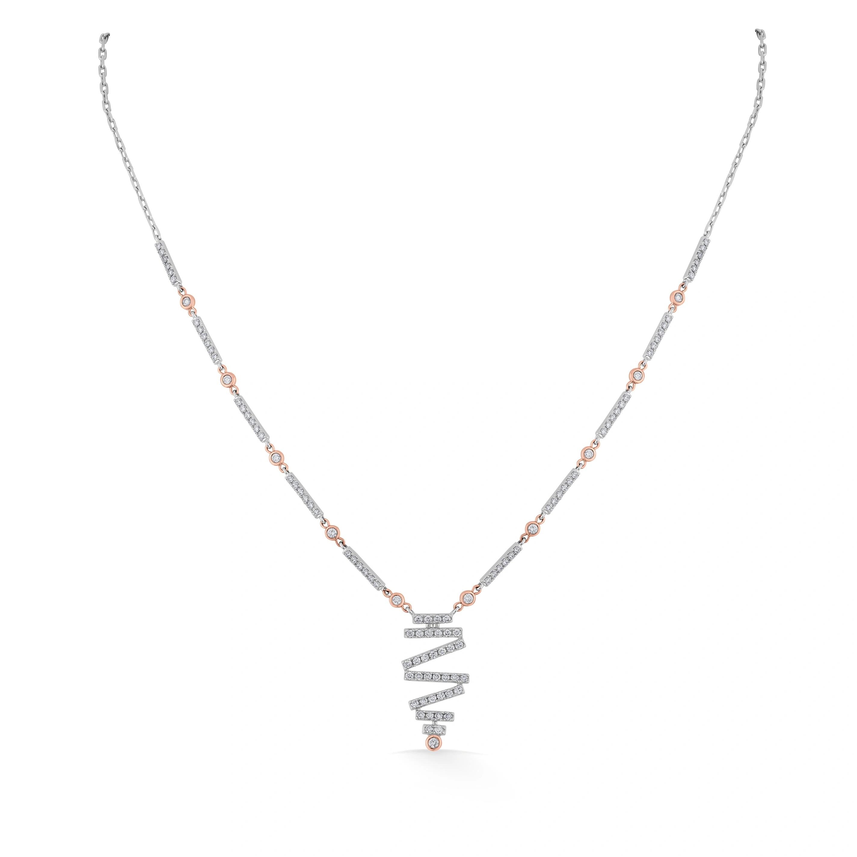Deck Up Twisted Starlight Necklace - Zen Diamond India