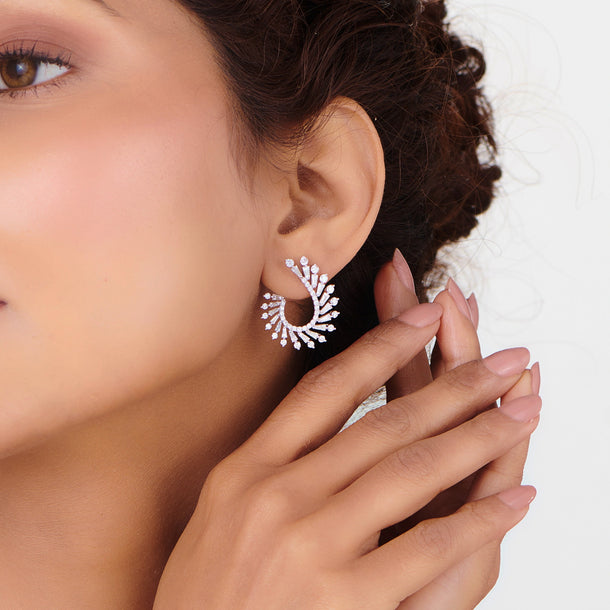 Enchante Celestial Burst Earrings - Zen Diamond India