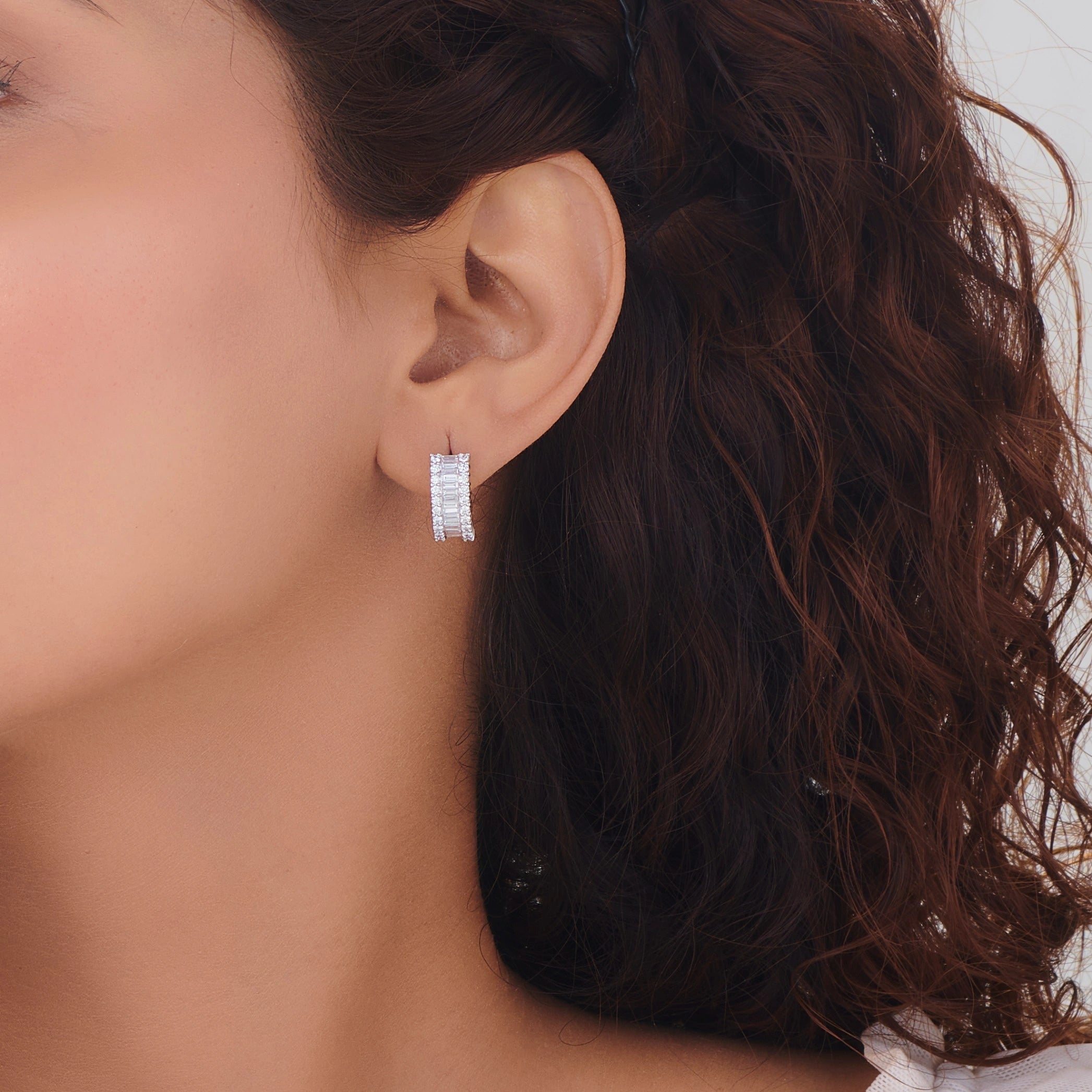 Enchante Luminous Elegance Hoops - Zen Diamond India