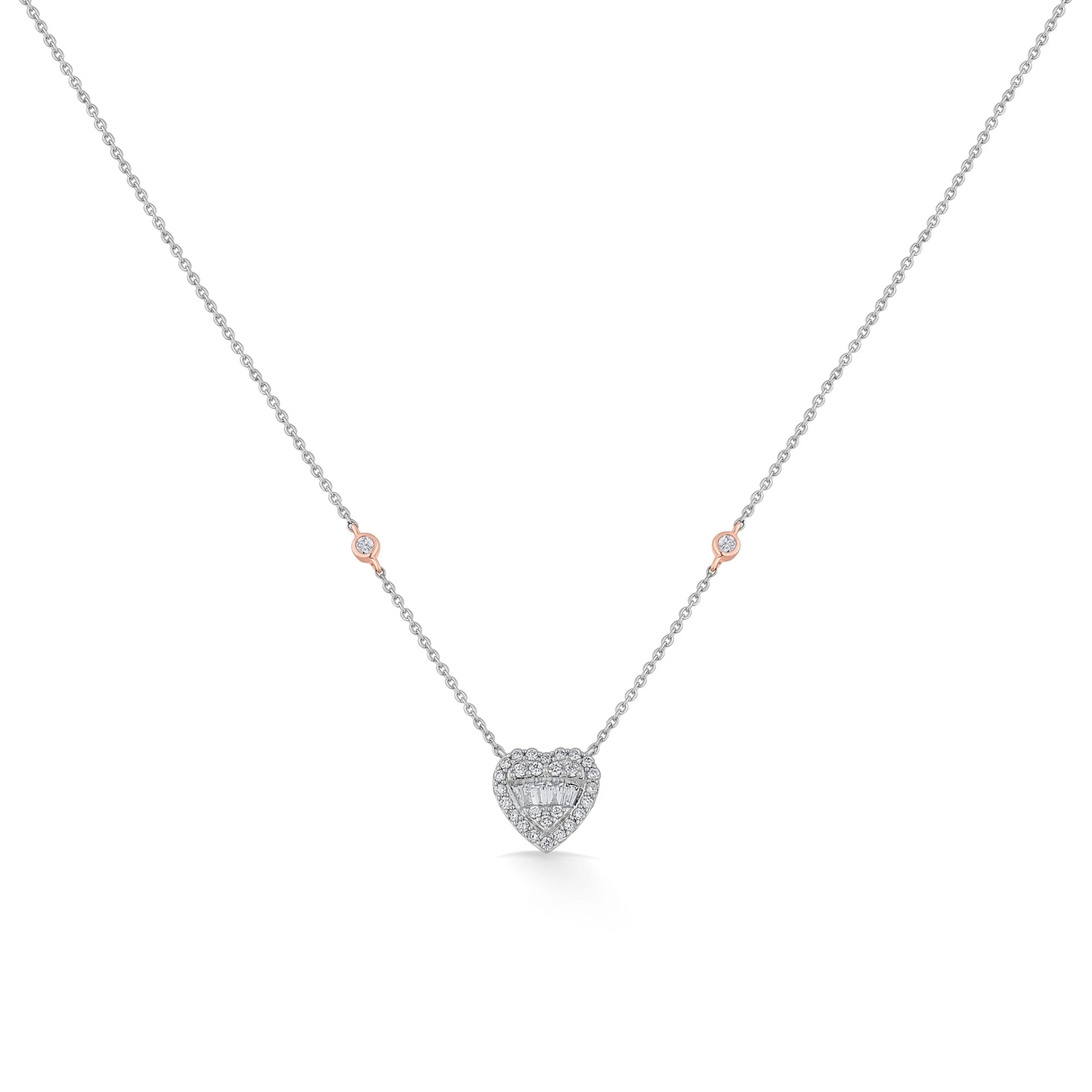 Regal Radiance Heart Pendant - Zen Diamond India