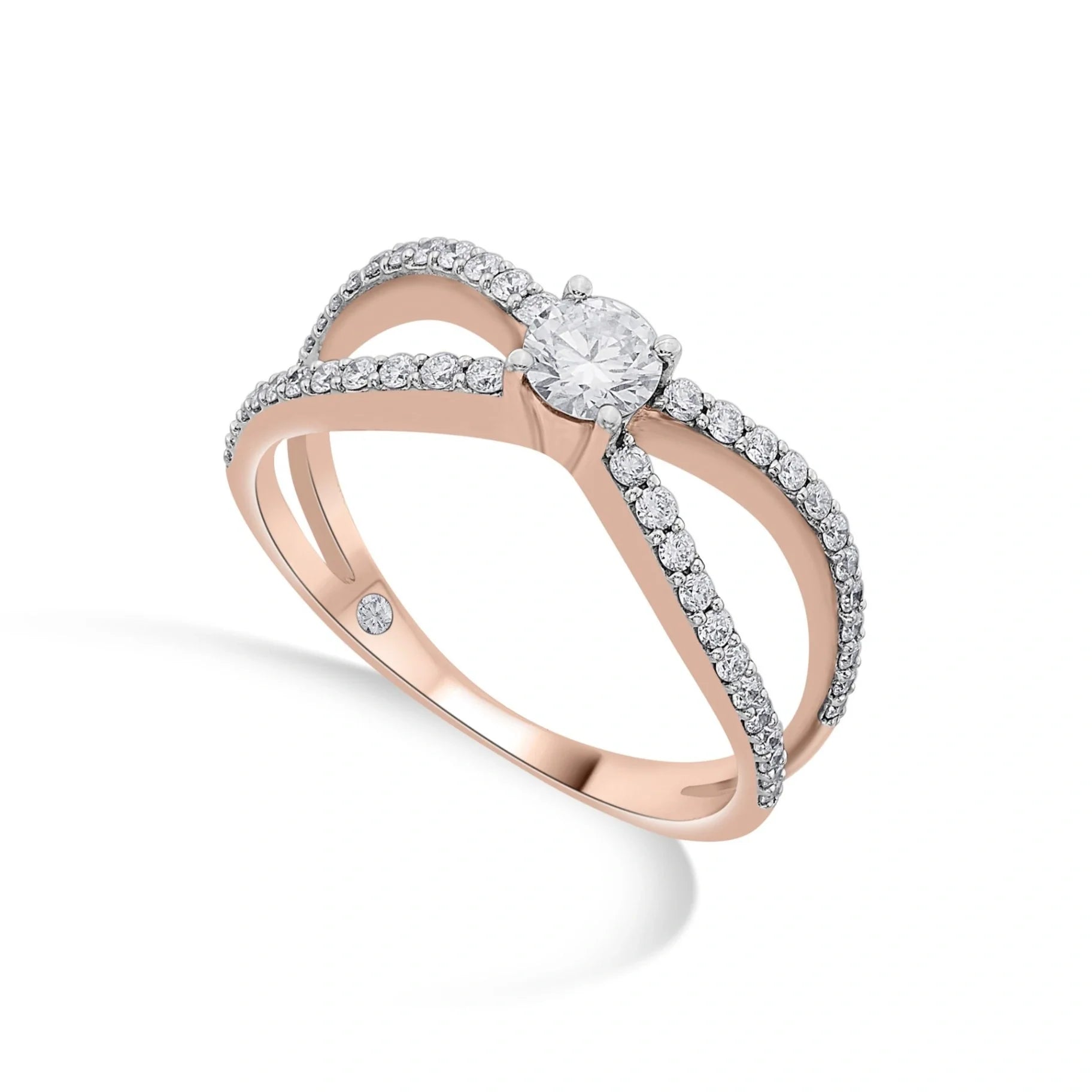 Sassy Celestial Bow Radiance Ring - Zen Diamond India