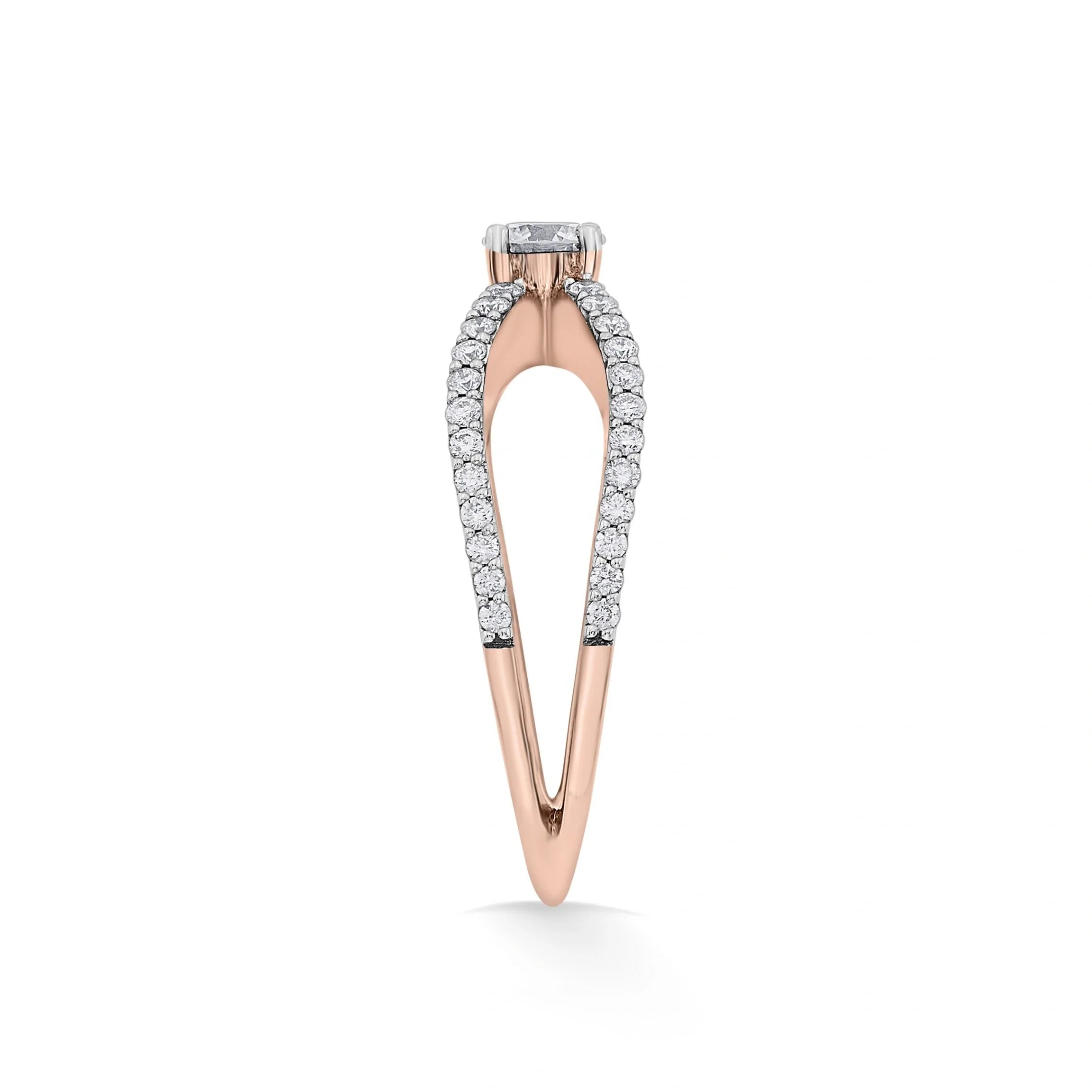 Sassy Celestial Bow Radiance Ring - Zen Diamond India