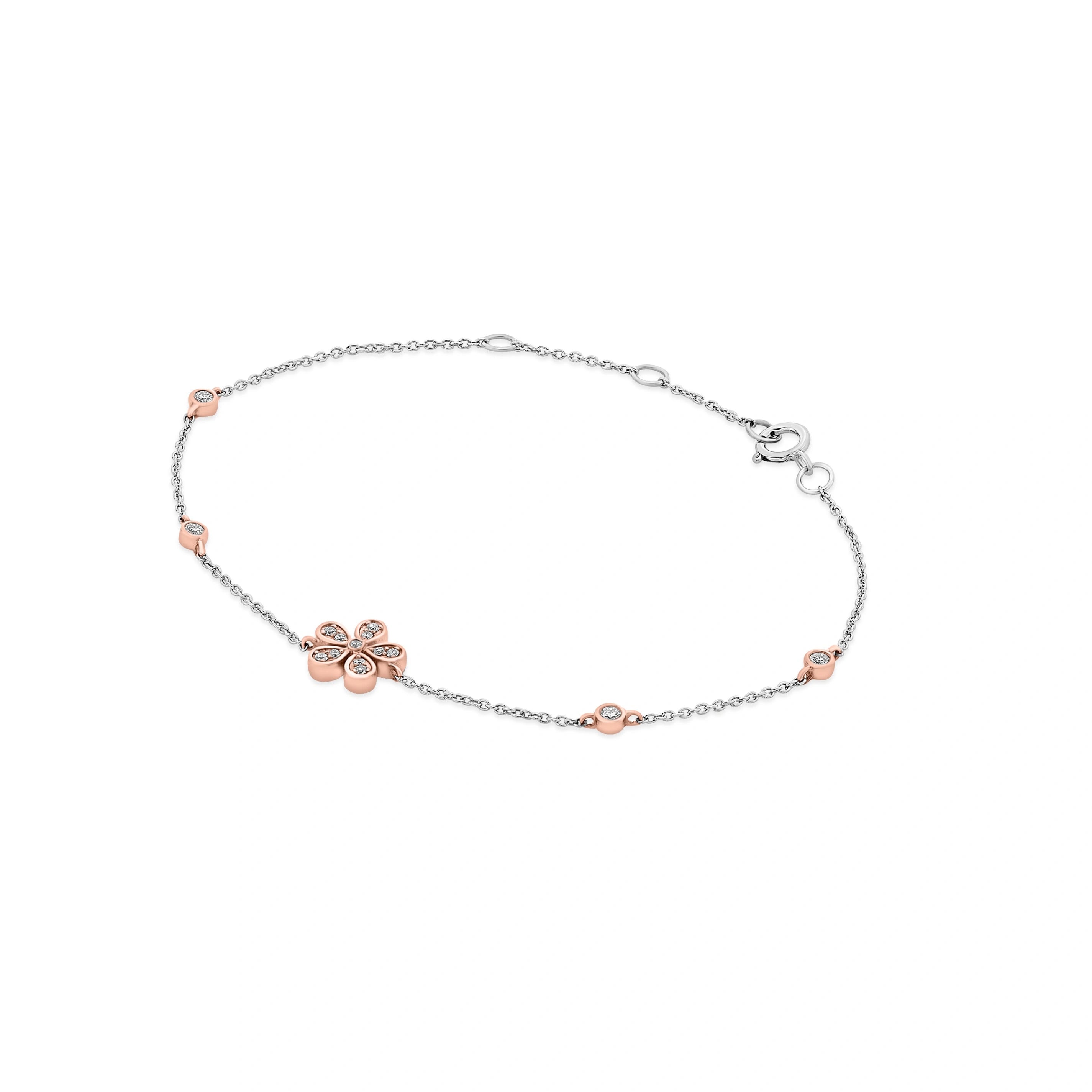 Deck Up Petal Whisper Bracelet - Zen Diamond India