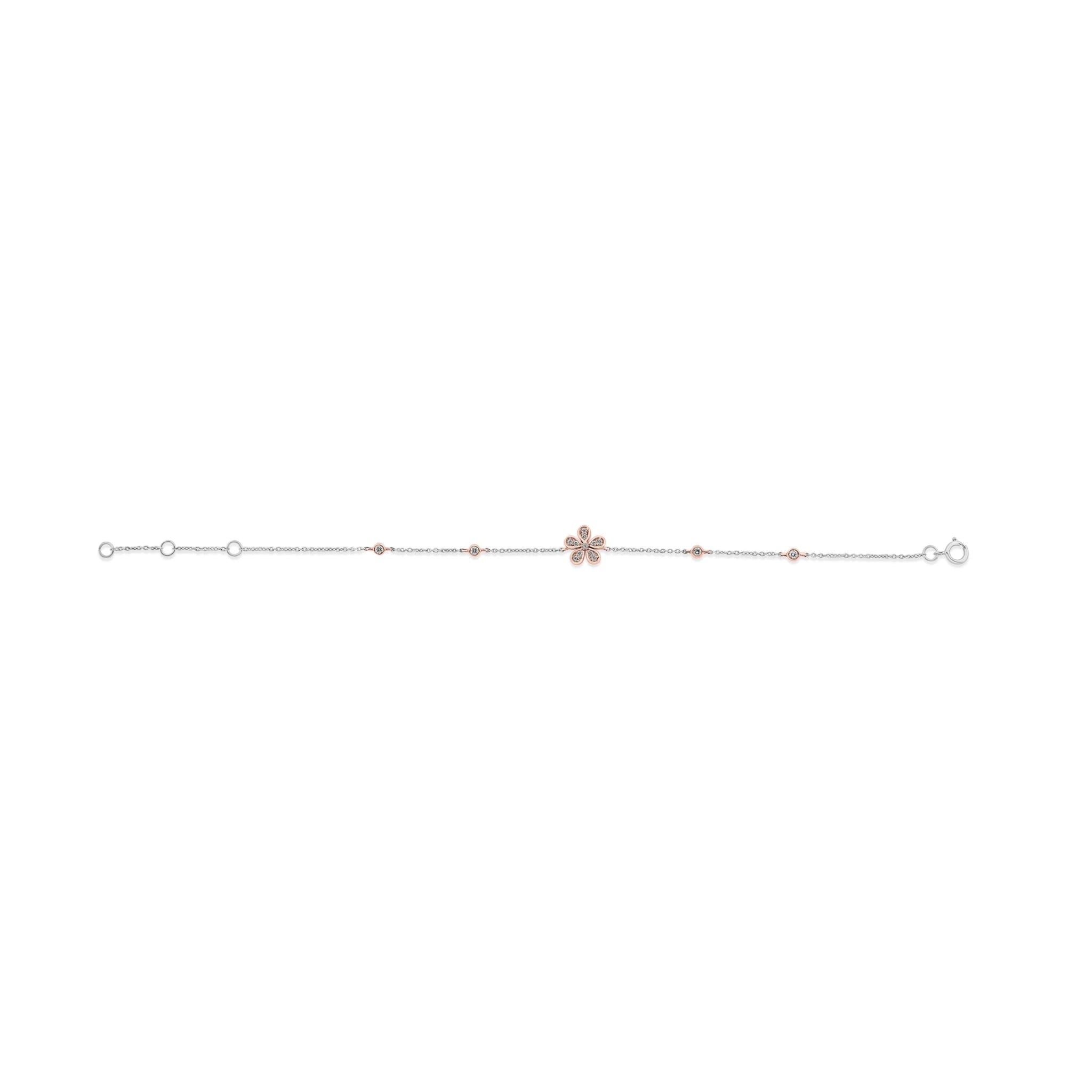 Deck Up Petal Whisper Bracelet - Zen Diamond India