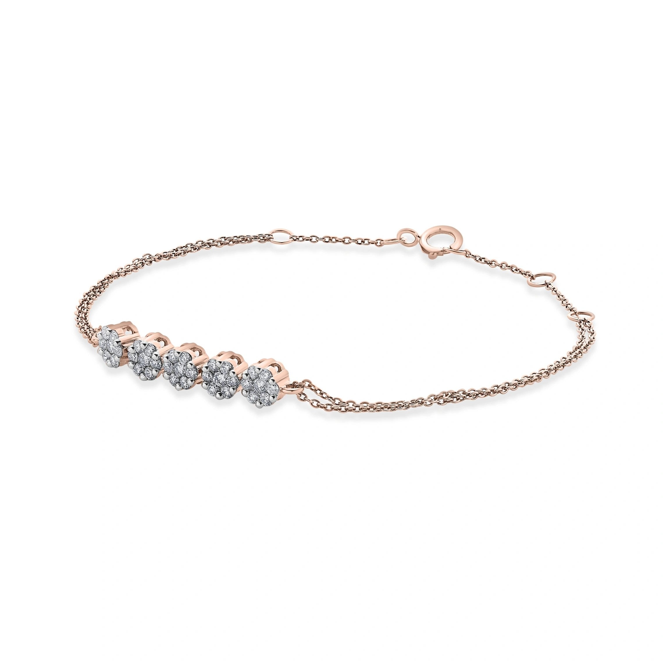 Sassy Luminous Bloom Trail Bracelet - Zen Diamond India